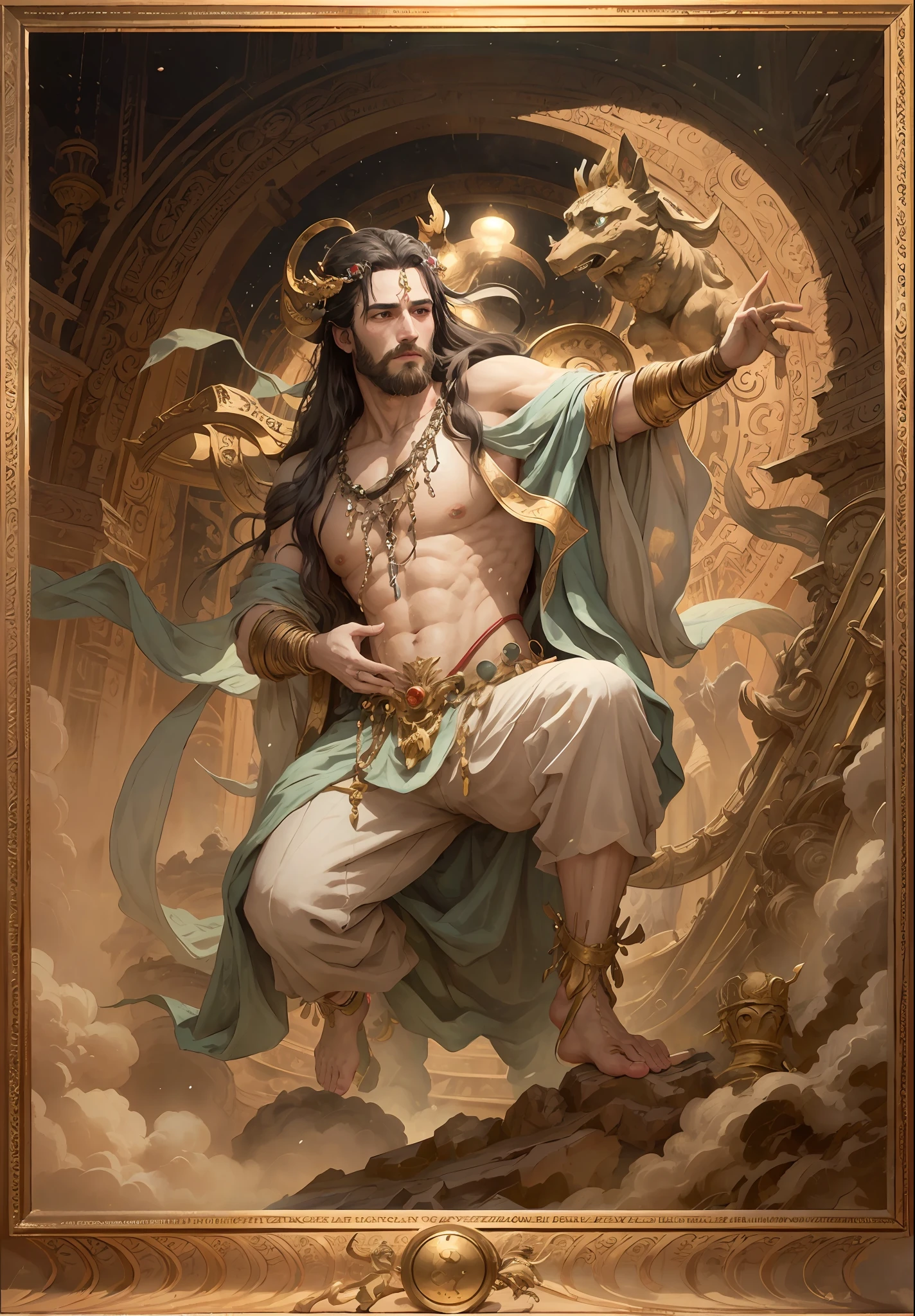 A man, a mythological figure
