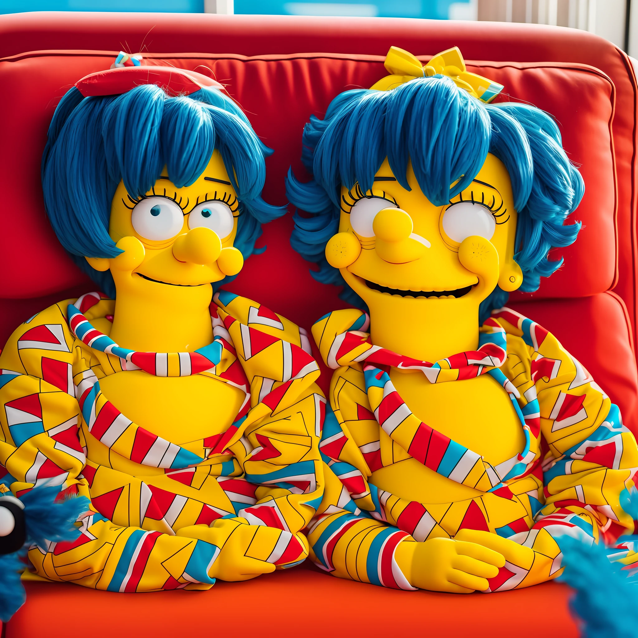 Cheerful cute simpsons