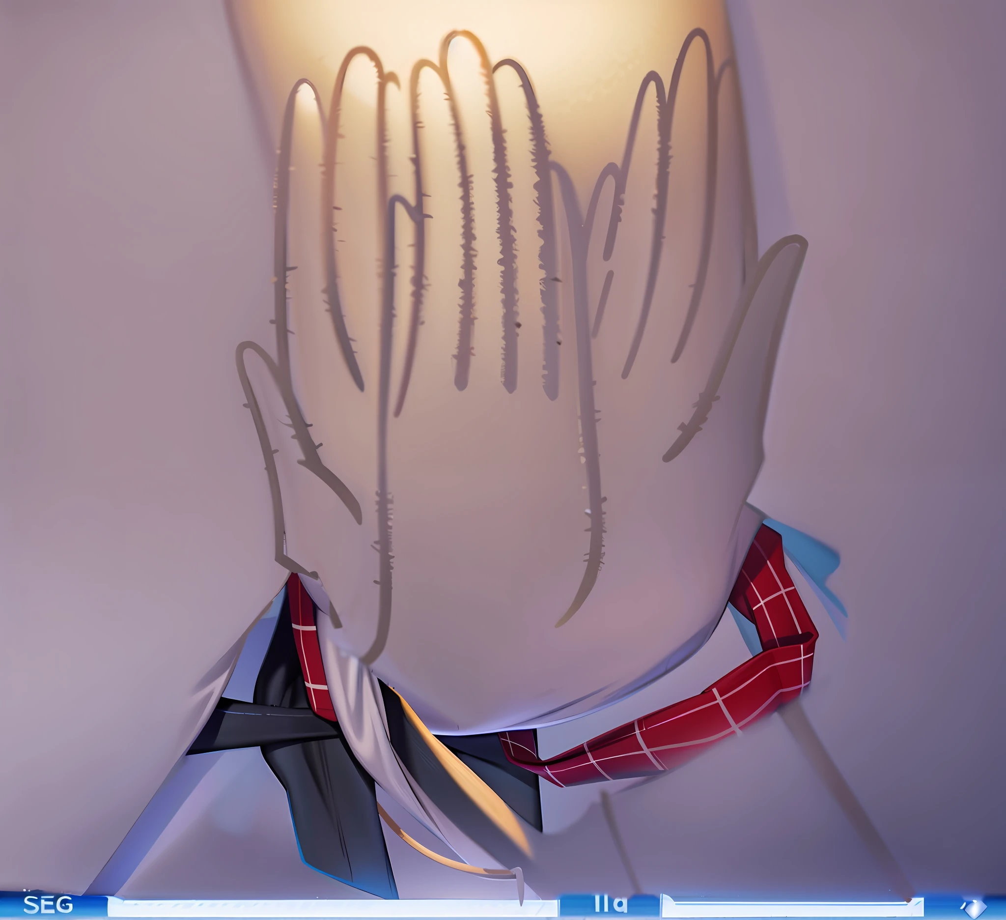 Straighten the sleeves