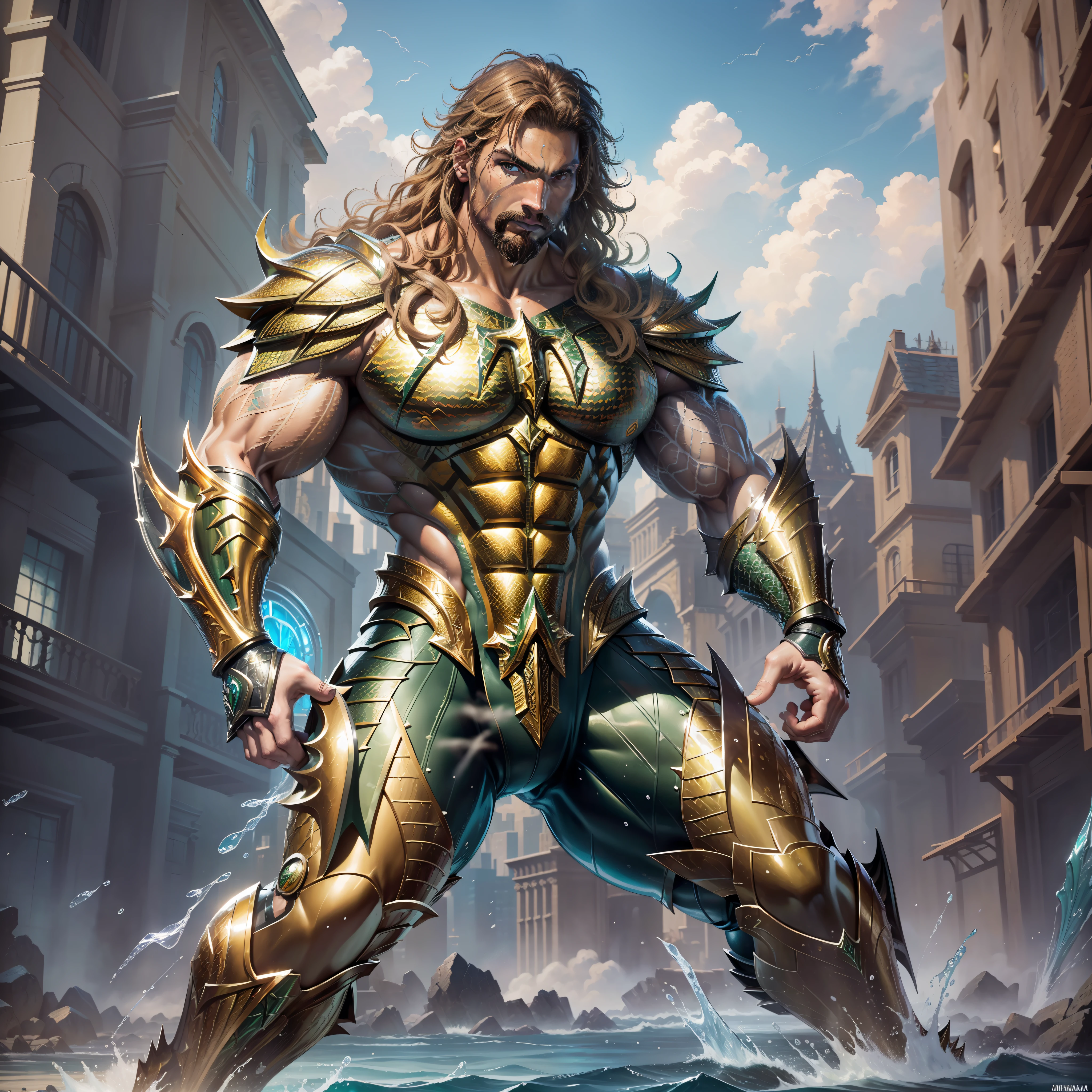 (Masterpiece, Superb Quality, Super Detailed, High Resolution), Male Focus, (((Batman))), (((Muscular Man))), (Muscle Detail))), (((Batman Armor)))) Pose for Photo, City Ruins, Background Details, (((Full Body))), (((Batman Super Sense of Greatness))