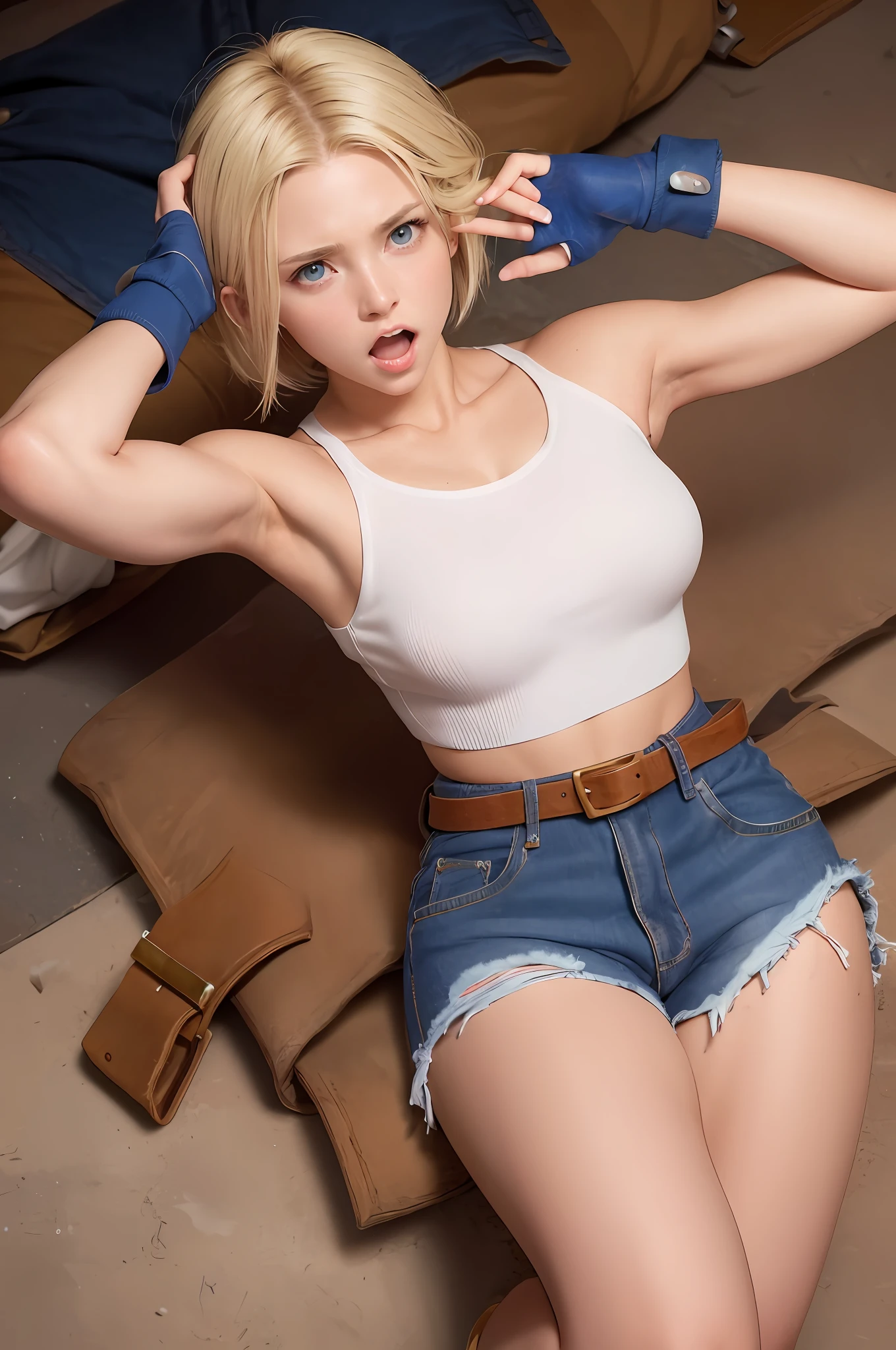 Ultimate finger detailing with a handful of armpit hair