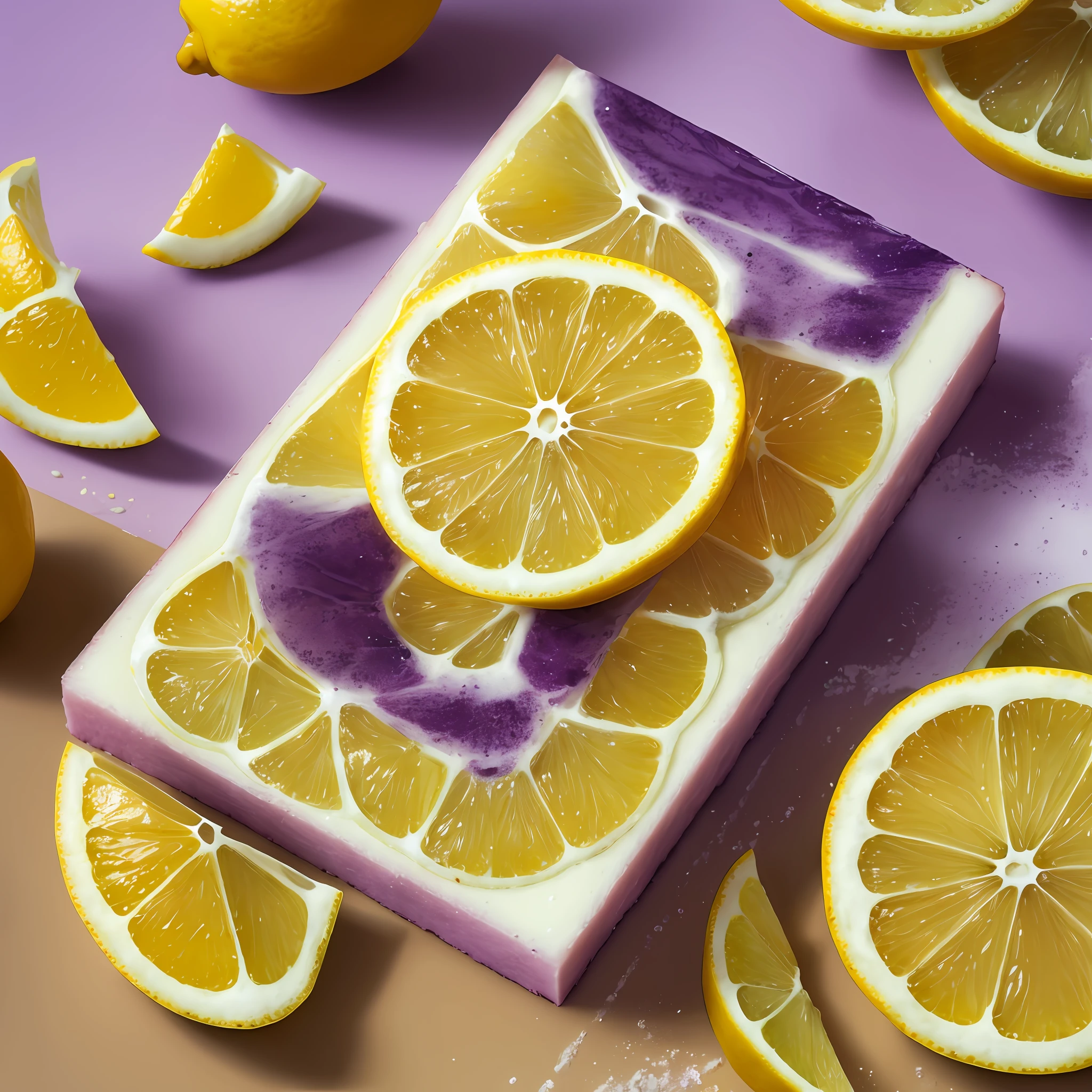(best quality, masterpiece), lemon aroma, fresh and refreshing, lemon slices, orange inspiration, rich tones, purple contrast, charming breath, delicate brushstrokes, lemon elements, unique perspective, slightly trembling texture. --auto --s2