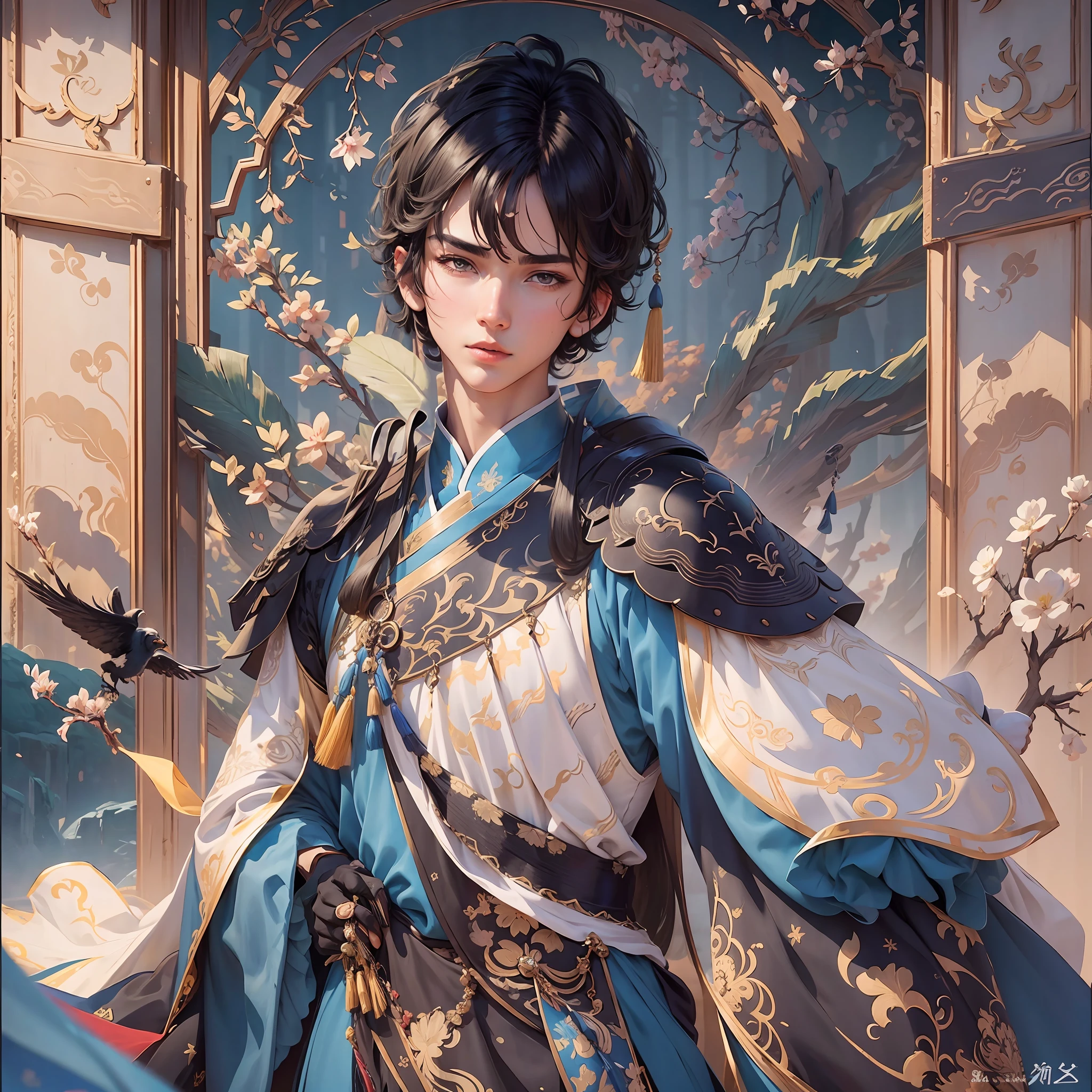 Short black hair