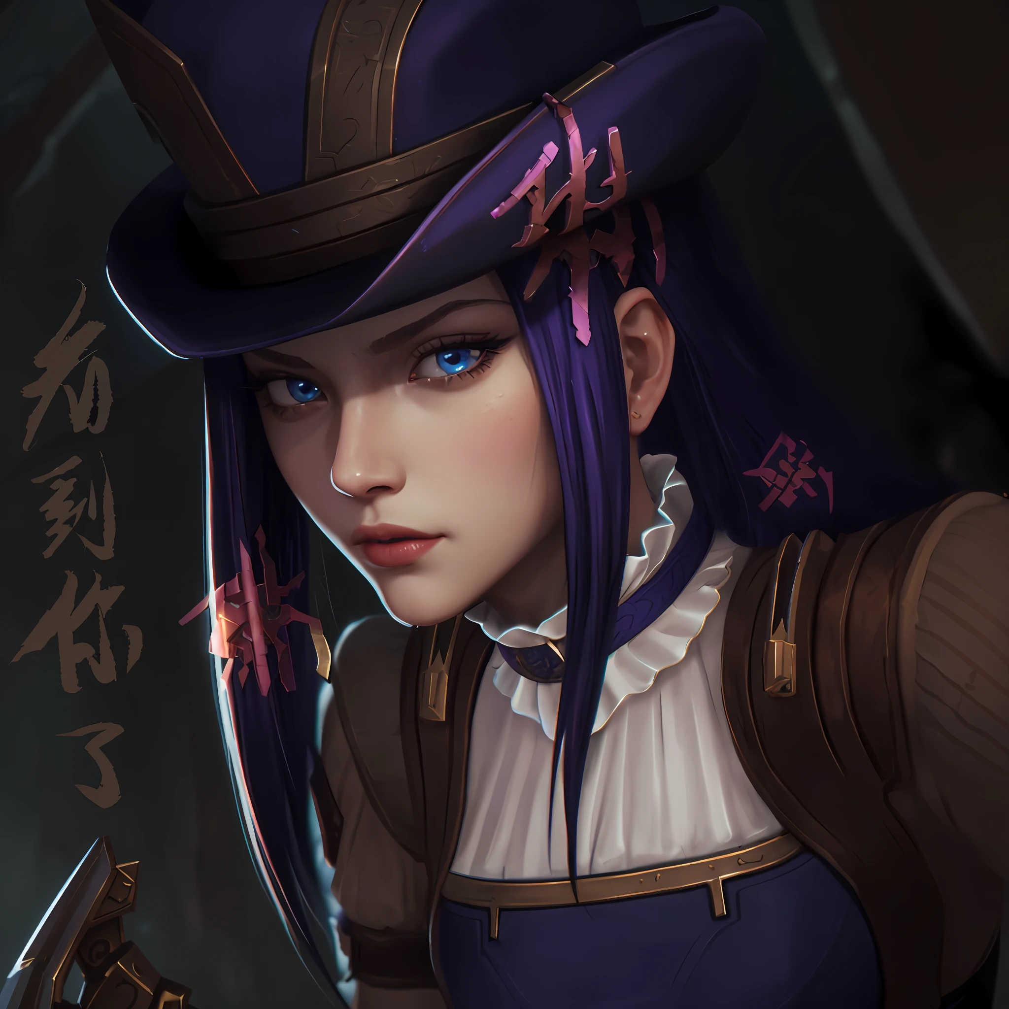 a close up of a woman with a hat on her head, artgerm ; 3d unreal engine, highly detailed character, valkyrie style character, portrait of female paladin, detailed character portrait, character art closeup, unreal 5. rpg portrait, highly detailed character design, detailed character art, close up character, character art portrait, ashe, artgerm. high detail