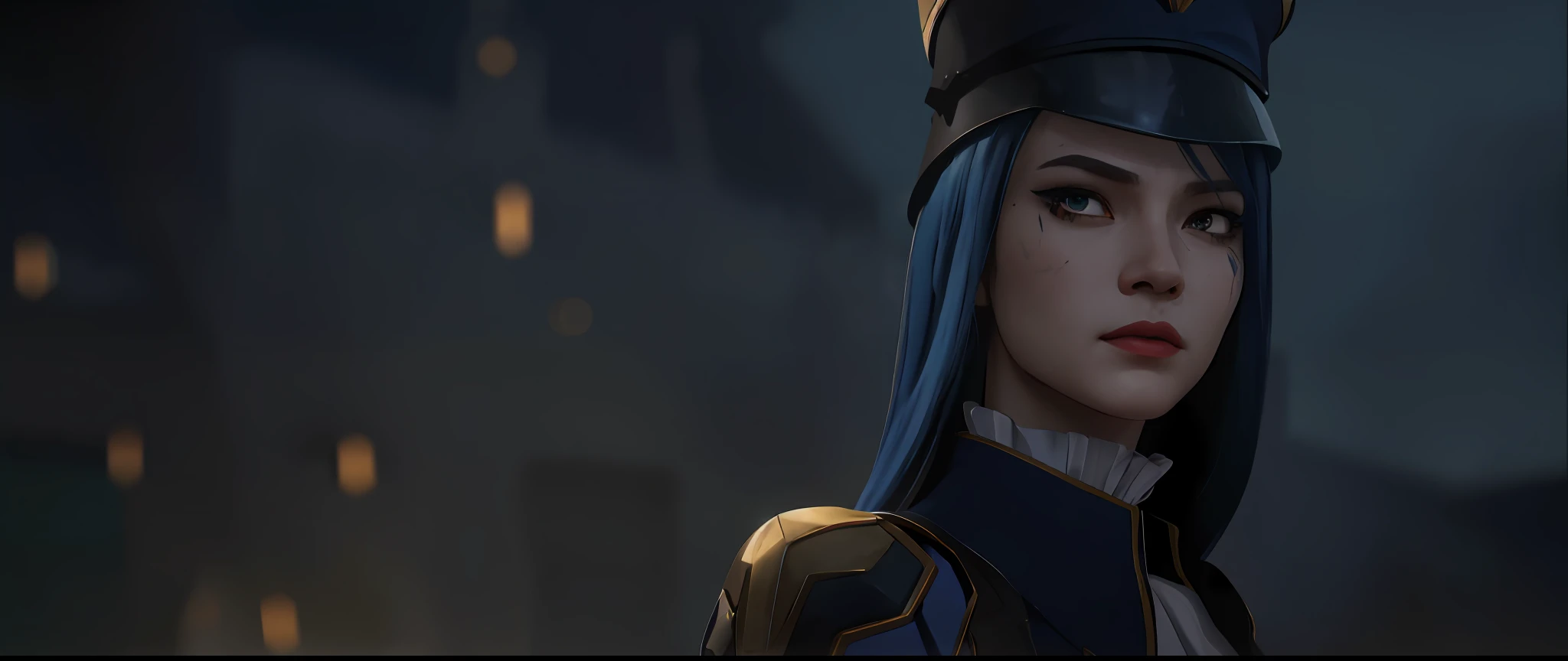 arafed image of a woman with blue hair wearing a military hat, detailed character portrait, character portrait, character art portrait, a character portrait, character concept portrait of me, vivid color portrait, valkyrie style character, closeup of character art, portrait of a dnd character, character design portrait portrait, darksynth character portrait, concept headshot art, painted character portrait, with bright skin colors, with vivid clothing colors