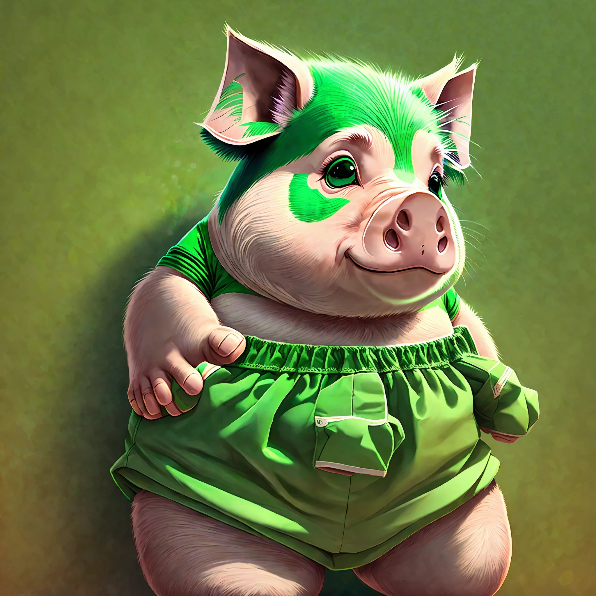 Pig in green shorts --auto --s2