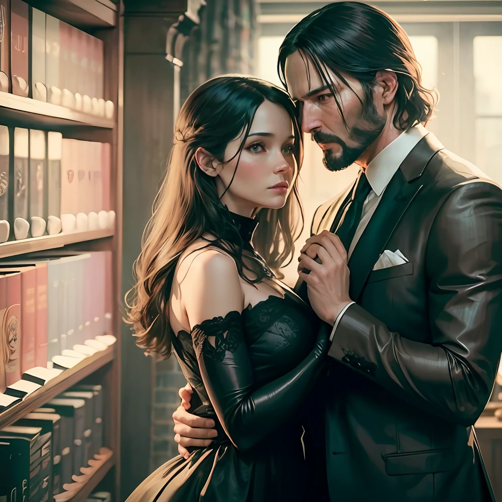 John wick and Helen getting romantic on a Saturday morning --auto --s2