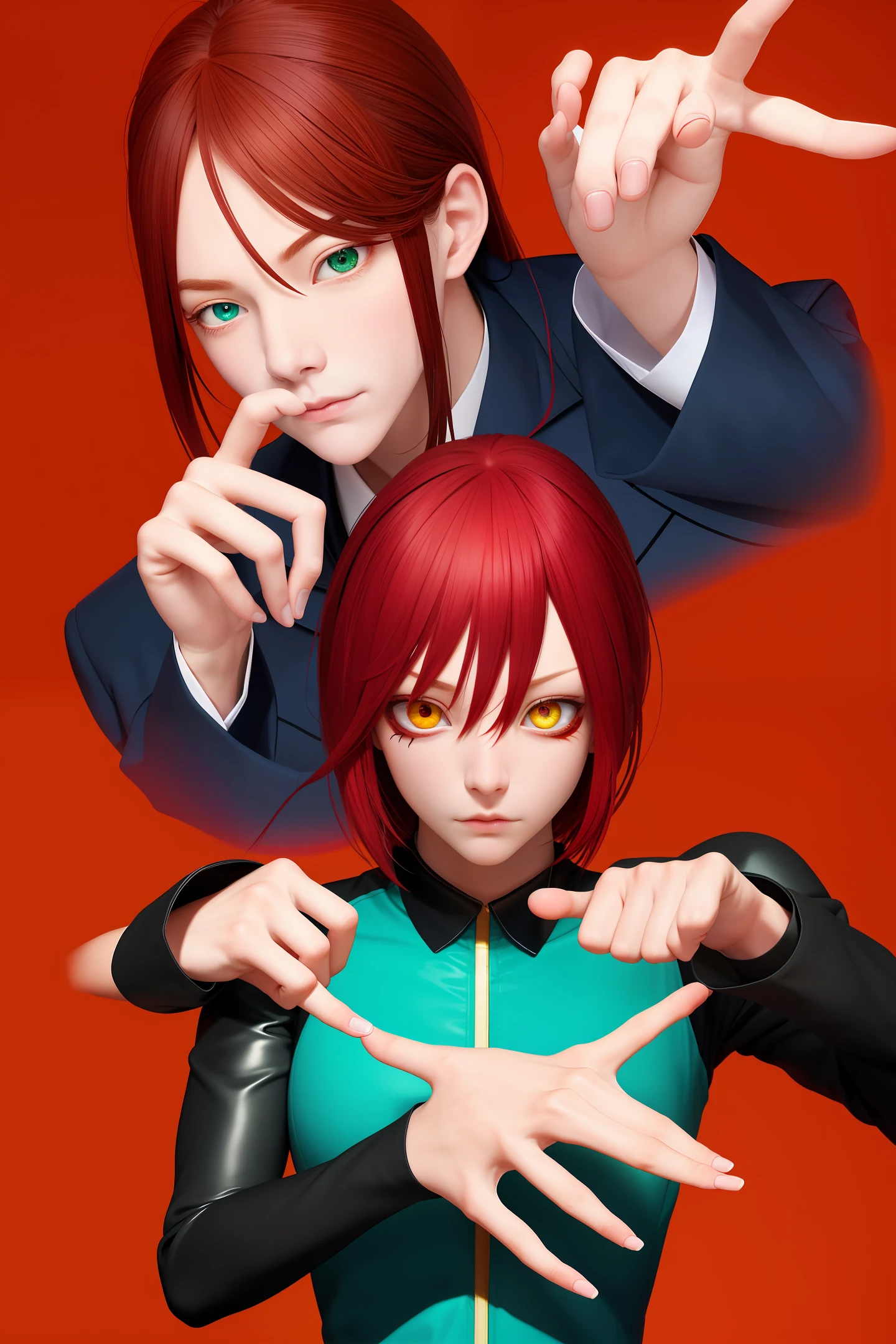 Prompt: Anime man,red hair, blue eye's left, green eye's right, depress,serious, intelligent, Ayanokoji, scientists coat, black sleeve, black gloves, black long pants,8k,high quality, high resolution, 4k, hd,(well designed face), amazing face, (super detailed), beautiful eyes

Negative prompt: (incomplete face), (scribble), ((poorly drawn face)), ((different faces, different characters, more than one character)), (((disfigured))), dead,((blurry)), (((incorrect))), disconnected limbs,((((mutated hands and fingers)))), missing limbs,(((fake leg))), (body merged), ((floating)),((((discontinuous fingers)))), (((low quality))), (((amateur work))), disjointed, ((ugly)), out of frame, overexposed, underexposed, contortionist, contorted limbs,hibiscus