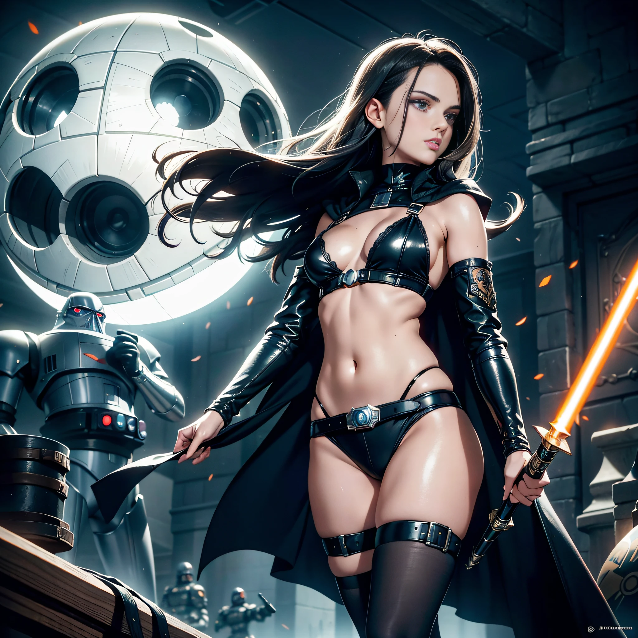 Close-up:1.37 Fire-follet dazzling moon night:1.37 dark "Xwing Star-Wars BattleShip Queen 6PO" Futuristic Scene "Heavy Metal" Diplomatic conceptual glamorous females pure symmetrical oily athletes 38years key aesthetic slow walking playing Cosplay "Princess Laia:1.37" "Daisy Ridley:1.37" "Nathalie Portman":1.37 Baroque body faces cheekbones effects glowing sad:1.37 embarrassed max saturated:1.37 lazuli-goute-entre beaux:1.37 eyes:1.37 opals pupils black turquoise irises sapphires mouth open teeth obvious smiles hairstyles ecstatic fringes:1.37 clavicles jacket floating jacket fixed shoulders:open cape levitating shirt jaket white papillotes lace arm hand + thumb-4finger-5nail corsait gothic navy thick leathers bikini supports various pointed:1.37 satin skirt:1.37 matching bristles loose spinels navel:1.37 size chastity-belt:1.37 silver adorned padlock Gold lock garters scarlet pubis-hairy obvious indigo underwear thighs legs bulky stainless steel boots gothic ornate onyx ruby invokes:1.37 delicate Toys CGSCOSITY robots sunLight luminescence ultra pro-photorealistic optimal qualities precise details:1.37 DSLR max resolution colors-coded perfection improved graduated Octane rendered UHD XT3 16K DSLR HDR UnrealEngine5 real shadows 3dcg analog pness:1.37 (EOS R6 135mm 1/1250s f/2.8 ISO400) C3PO fullbodye "Darth Vader" Mechanized adaptable gadjet Carbonites rune mannequins "Bruce Weber" girls raw supports fully dressed armor chrome Mandalorian heavy metallic covered flat bands fathoms richly decorated copper:1.37 ornate embroidered glyphs lava weapon plasma Tourmaline silver engravings lava incandescent space DeathStar xwing-fire-shoot-laser depths:1.37 ultra nsfw background:1.37 equirectangular 360 chef-d' [(Willi Baumeister:1.1) (John T. Biggers:1.2)::17 DoF Alessandro Casagrande, Greg Rutkowski, Sally Mann, Guweiz and James Jean, Michelangelo tattoo etc.