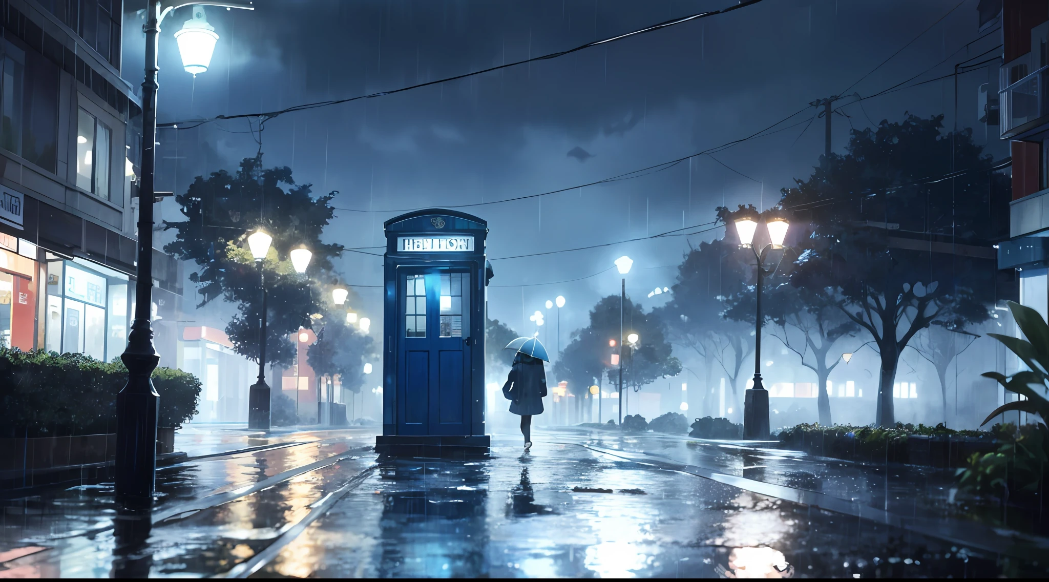 (Best Quality: 1.5), (Super Detail: 1.5), (Best Quality Photo: 1.5), (Rainy Blue), No Visible Figures 0:00
Phone BOX It's raining outside
Dial the familiar Dial
I suddenly stop my fingers.

Beaten by the cold rain
A sad story I remembered
Your way back to the crossing
Suddenly stop in your tracks

Rainy Blue It should have been over.
Rainy Blue Why are you chasing me?
Let your illusions disappear
I also rained softly today.

The headlights of a car that goes too far
Creating a lonely shadow
Your White Car Hunting
Suddenly I open my eyes

Rainy Blue It should have been over.
Rainy Blue What time do you chase
Let your illusions disappear
I also rained softly today.
Rainy Blue It should have been over.
Rainy Blue Why are you chasing me?
Let your illusions disappear
I also rained softly today.

The memories of being surrounded by the kindness of those days
Flowing into this city
It's a rainy blue　It's a rainy blue
Shaking Heart, Wet Tears
It's a rainy blue
loneliness