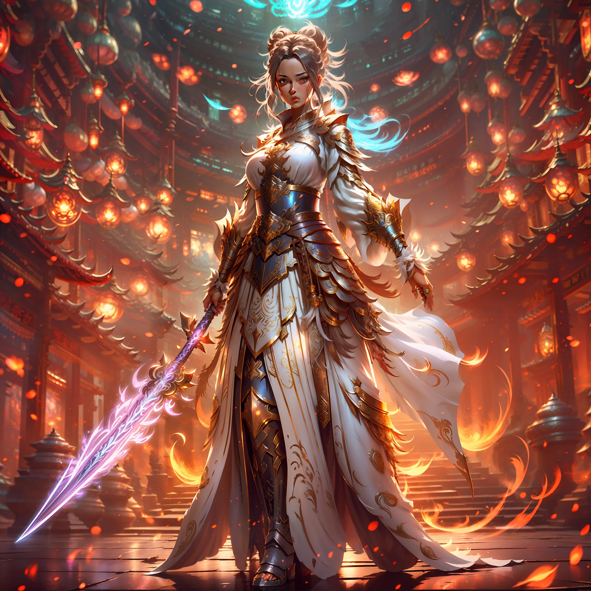 A woman with a sword and a dress, official character art, JRPG character art, shadowverse character concept, shadowverse style, epic exquisite character art, full-body xianxia, bravely default ii, official art, official art, cushart krenz female key art, yun ling, granblue costume, anime goddess, character art