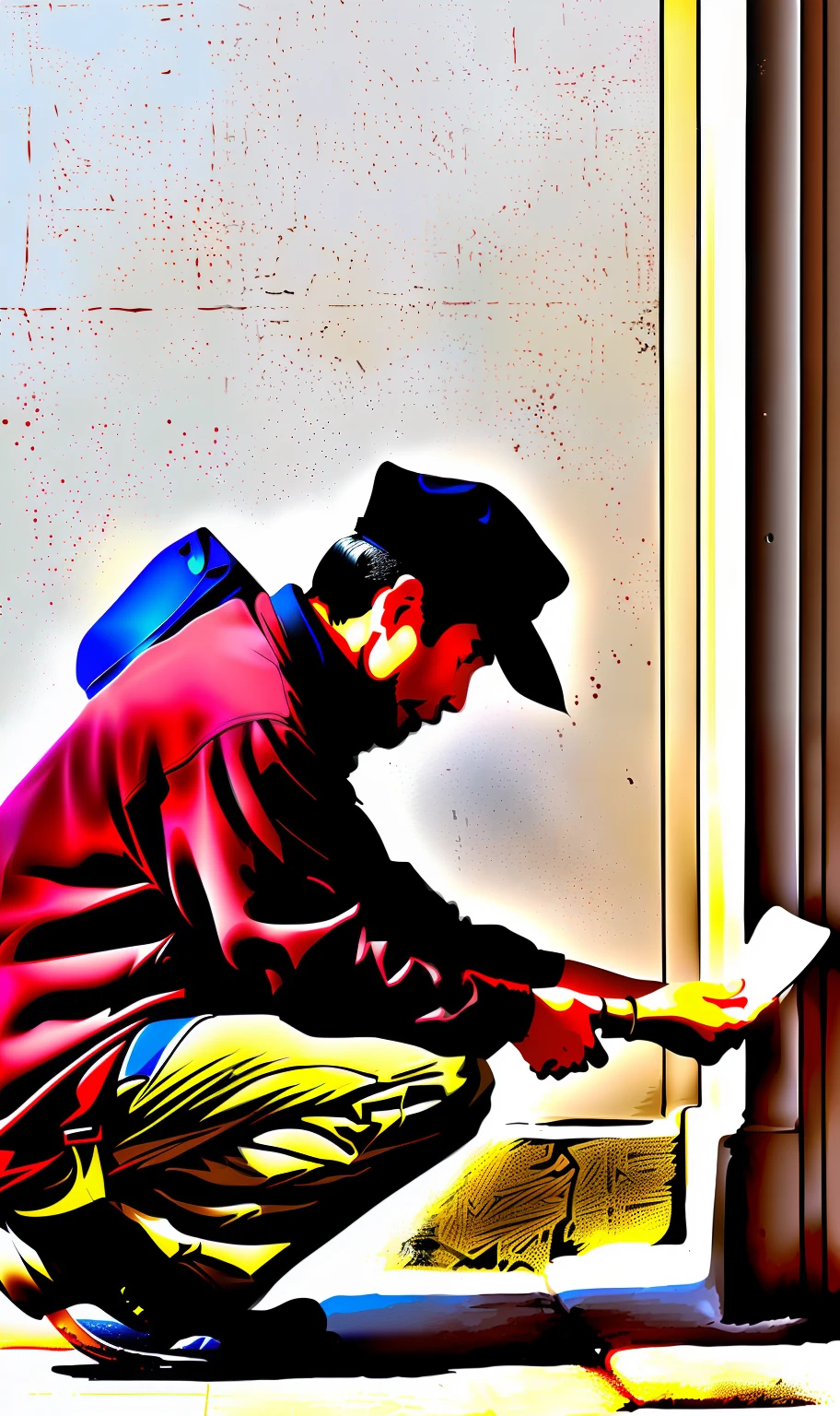Man reaching out to a beggar