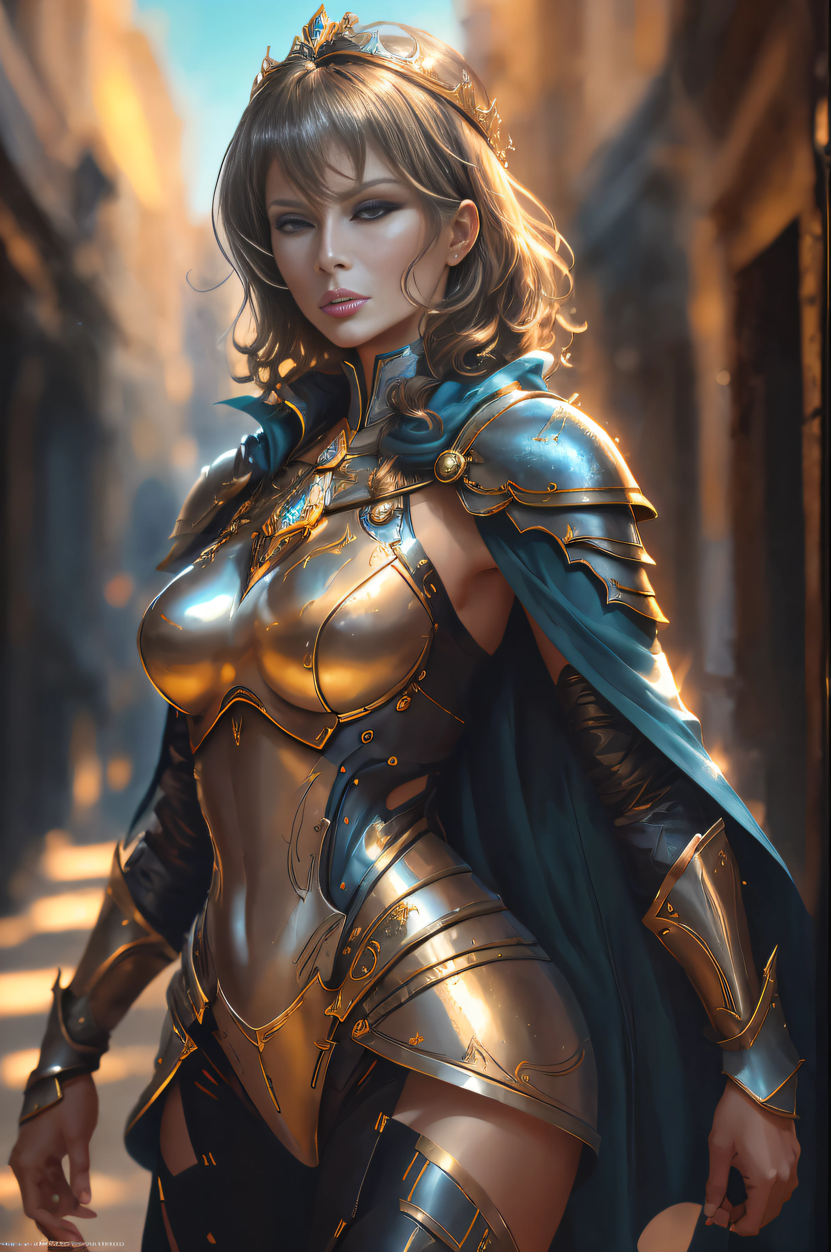 (((Melania Trump)))a close up of a woman in armor with a sword, artgerm julie bell beeple, fantasy paladin woman, gorgeous female paladin, alexandra fomina artstation, of a beautiful female knight, beautiful female knight, armor girl, portrait knight female, female knight, stunning character art, wlop | artgerm, portrait of female paladin