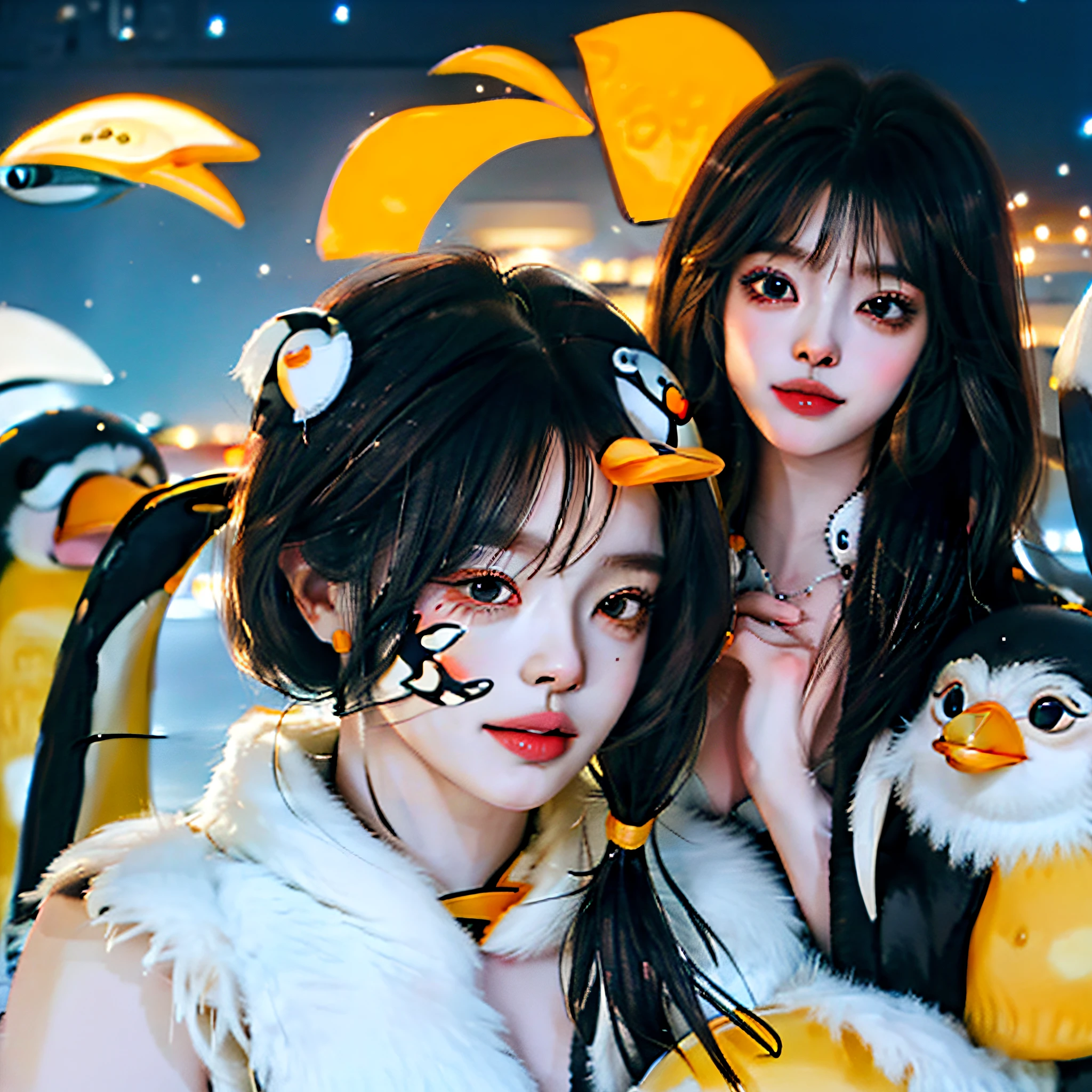cartoon penguin with a yellow nose and a white chest, fat penguin, penguin, anthropomorphic penguin, penguinz0, pinguin, mecha anthropomorphic penguin, あかさたなは on twitter, awwwww, small chin, clear cute face, 🐋 as 🐘 as 🤖 as 👽 as 🐳