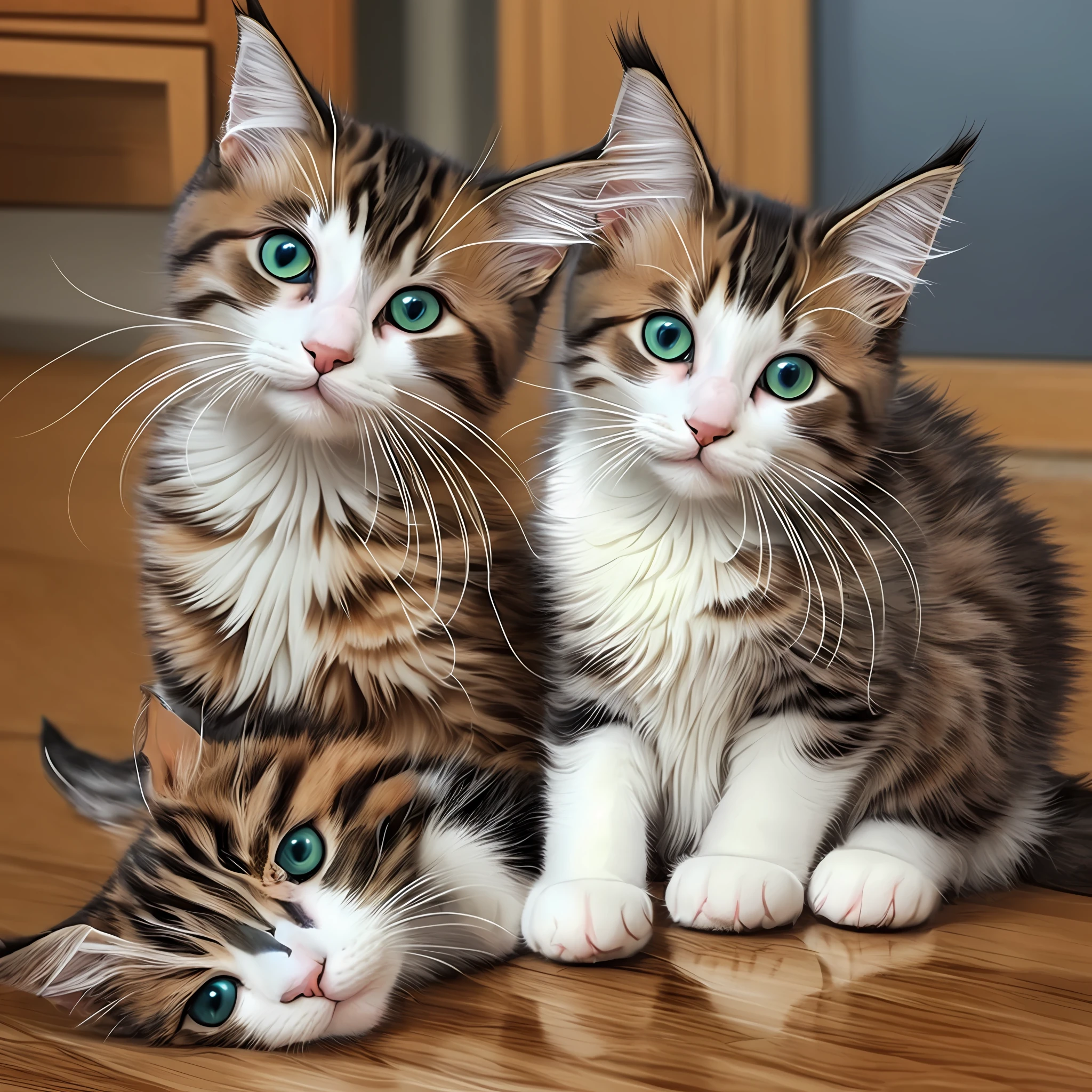 many cats, various cats, cats, felines, various breeds, realistic, complex details, kittens --auto --s2