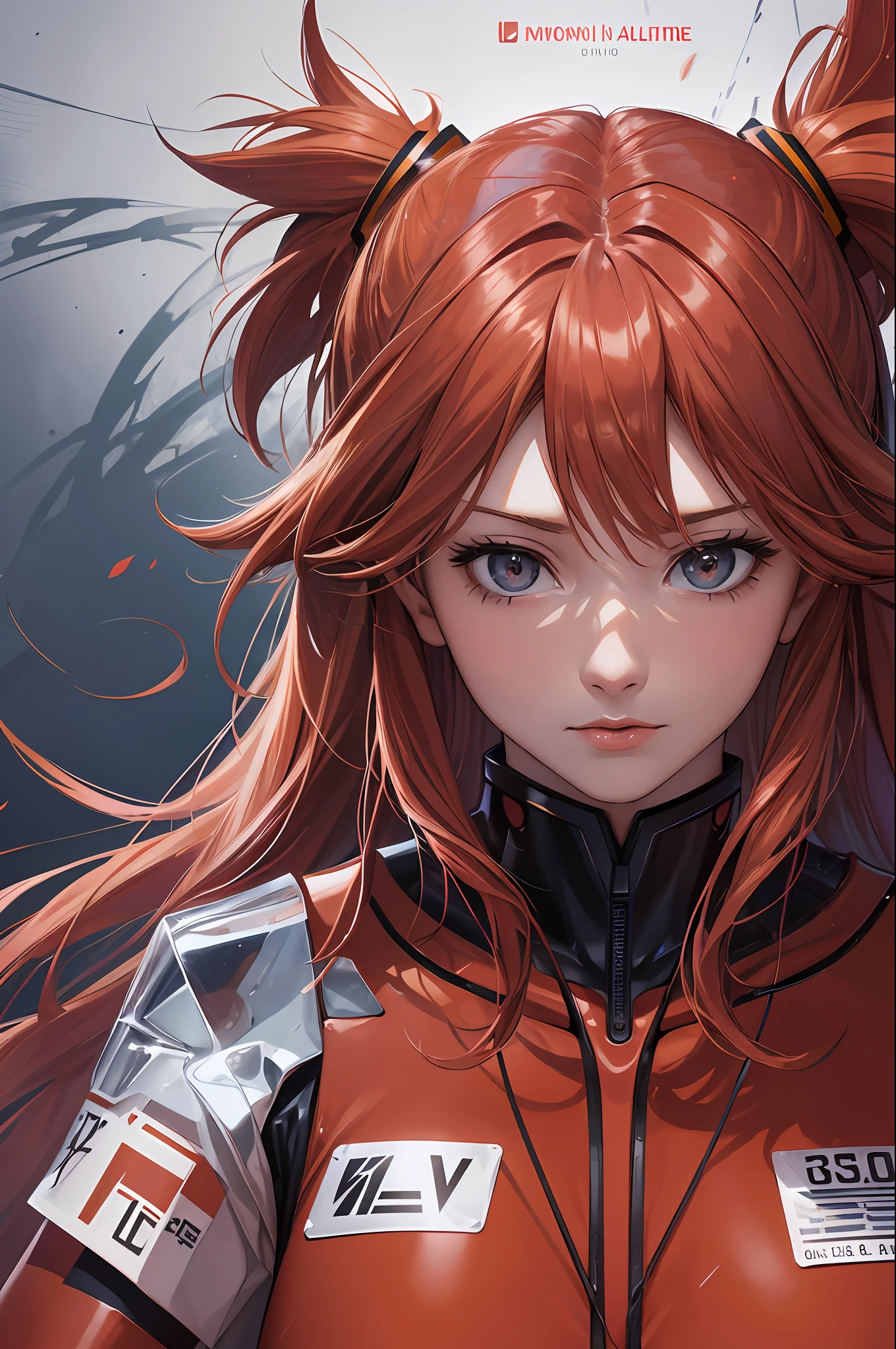 a woman in a red suit with long hair, beautiful asuka from evangelion, asuka langley soryu, asuka langley sohryu, asuka langley souryuu, asuka langley, asuka from evangelion, portrait of asuka langley soryu, asuka suit under clothes!, beautiful android woman, perfect anime cyborg woman, evangelion,Extremely realistic and real image, extreme image quality, extremely realistic and real, image with very high quality and very high definition, image made by Canon camera, photo, photography, realism, reality, photo, photography 16k - --auto --s2