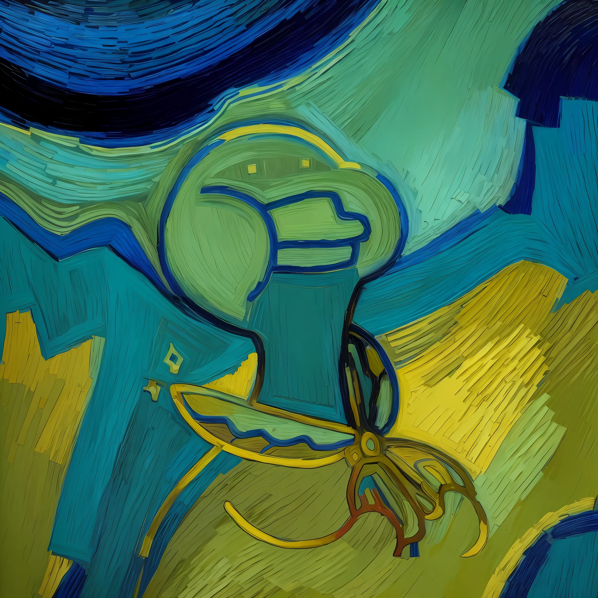 Use Van Gogh's style for abstraction and rich color