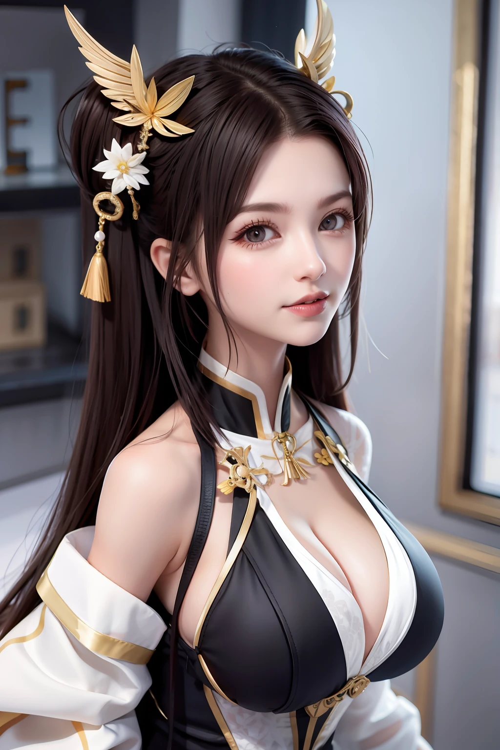 Di Li Gerba, big breasted