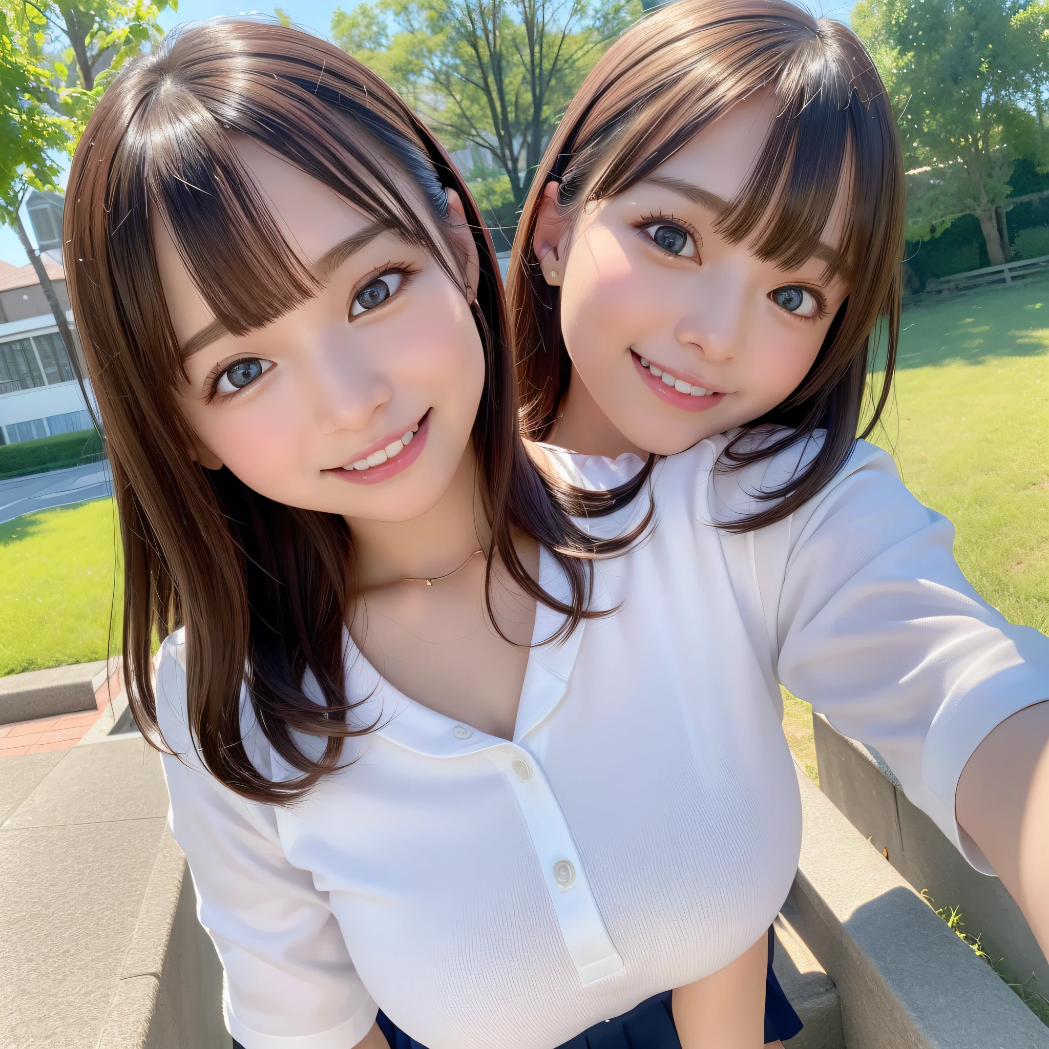 (8k), (best quality), (masterpiece: 1.2), (realistic), (photorealistic: 1.37), ultra-detailed, 1girl, cute, smile, beautiful detailed eyes, beautiful detailed nose, full body, wet hair, dalcefo, pigsney, student uniforms, biting smile,