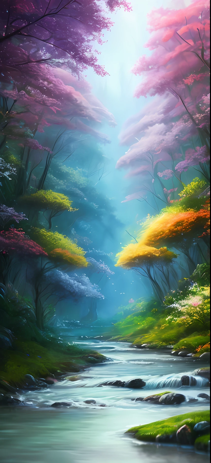 masterpiece, best quality, high quality,extremely detailed CG unity 8k wallpaper, An enchanting and dreamy scene of a fantasy forest, with towering trees, glowing mushrooms, and hidden fairy glens, creating a sense of mystique and enchantment, artstation, digital illustration, intricate, trending, pastel colors, oil paiting, award winning photography, Bokeh, Depth of Field, HDR, bloom, Chromatic Aberration ,Photorealistic,extremely detailed, trending on artstation, trending on CGsociety, Intricate, High Detail, dramatic, art by midjourney