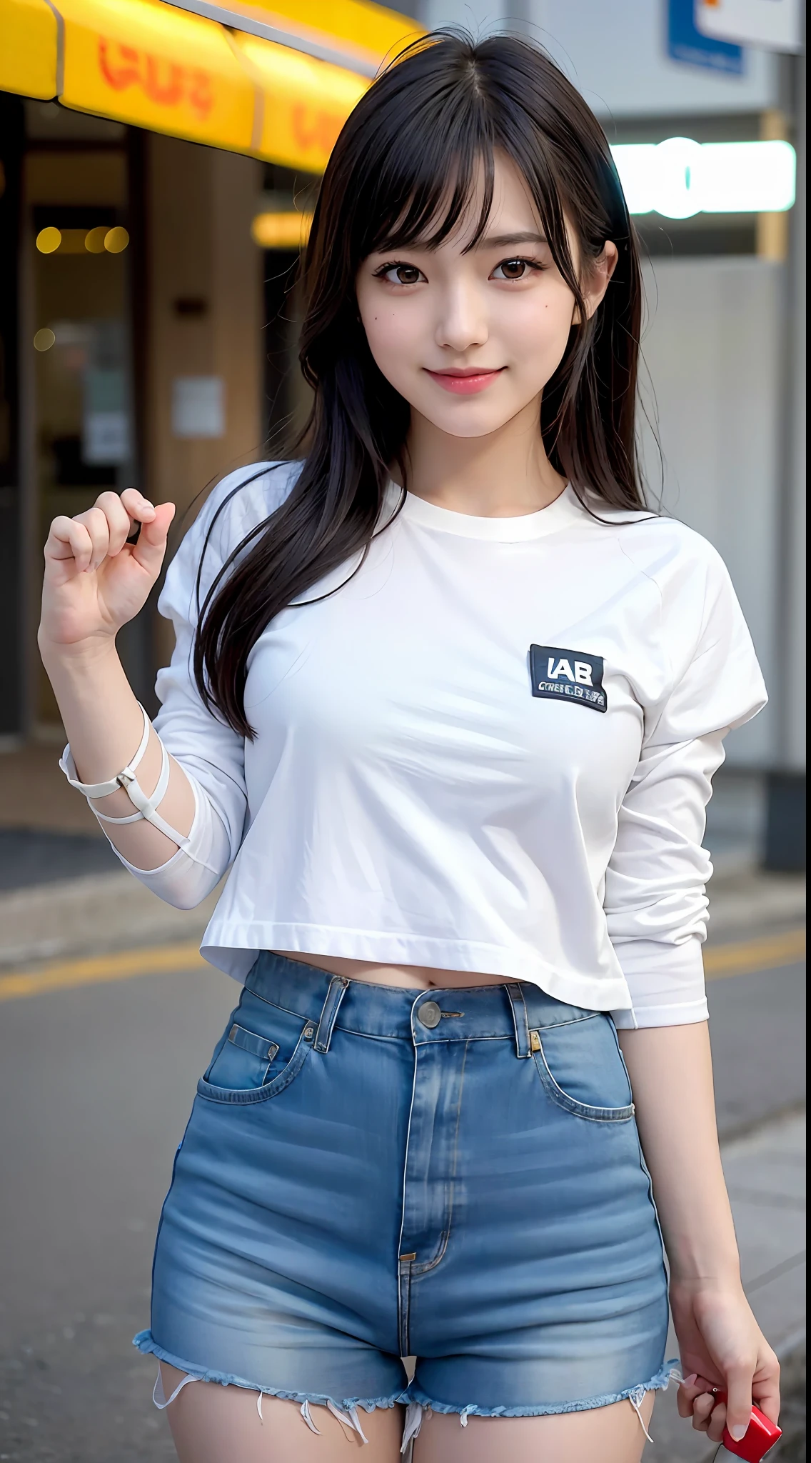 Bob Kat, Teenage Cute Girl, AKB48 Team TP, AKB48, (Masterpiece, Best Quality: 1.2), Ultra High Resolution, (Photorealistic: 1.4), Detailed Skin, Cinematic Lighting, Friendly, Intelligent, Conversational, Happy, Kind, Energetic, Cheerful, Creative, Sparkly Eyes and Infectious Smile