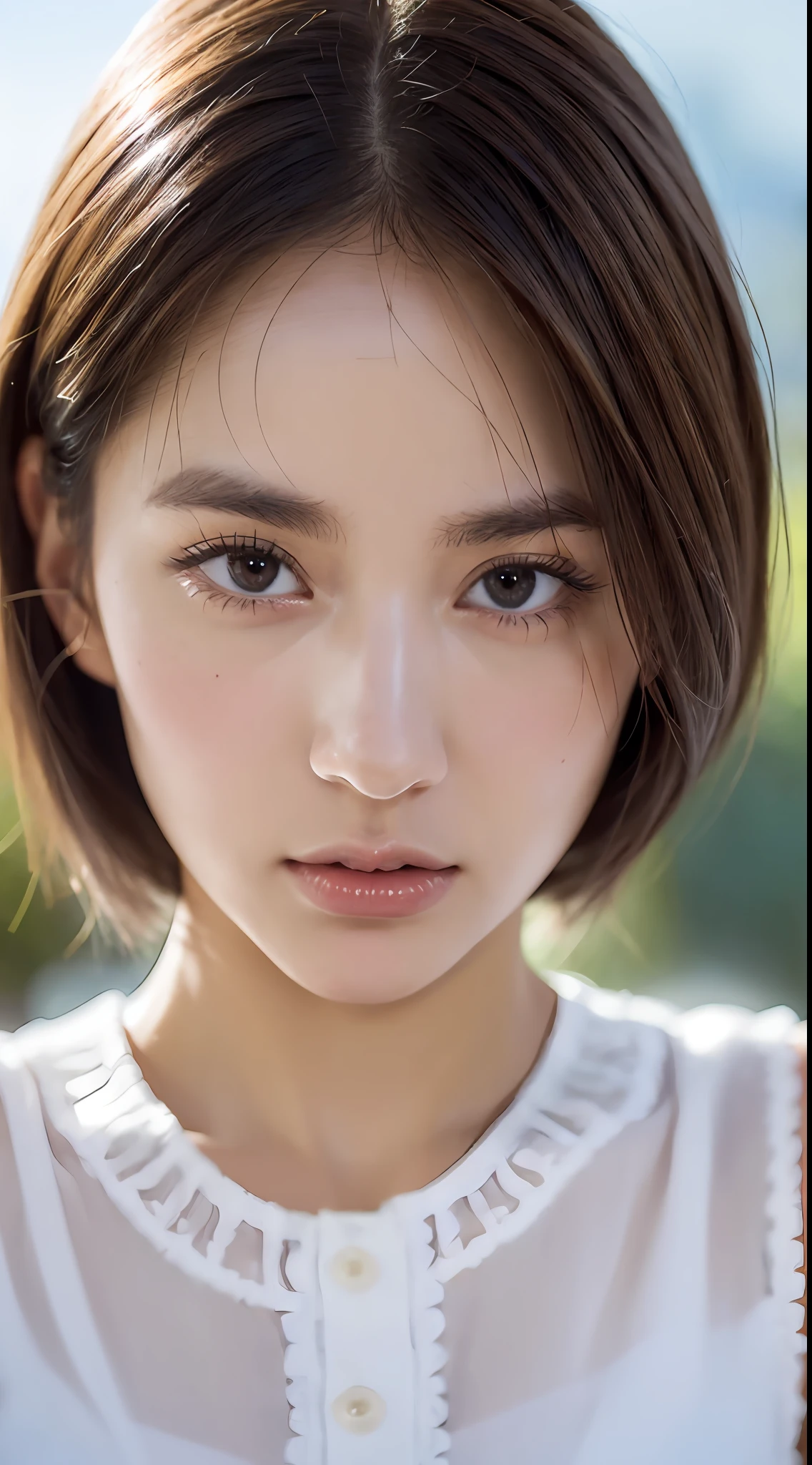 (València:1.5), close up, masterpiece, best quality, raw photo, photorealistic, face, incredibly absurdres, beautiful girl, cute, short hair, depth of field, highres, ultra-detailed, finely detail, extremely detailed, extremely detailed eyes and face, sharp pupils, realistic pupils, sharp focus, ccinematic lighting
