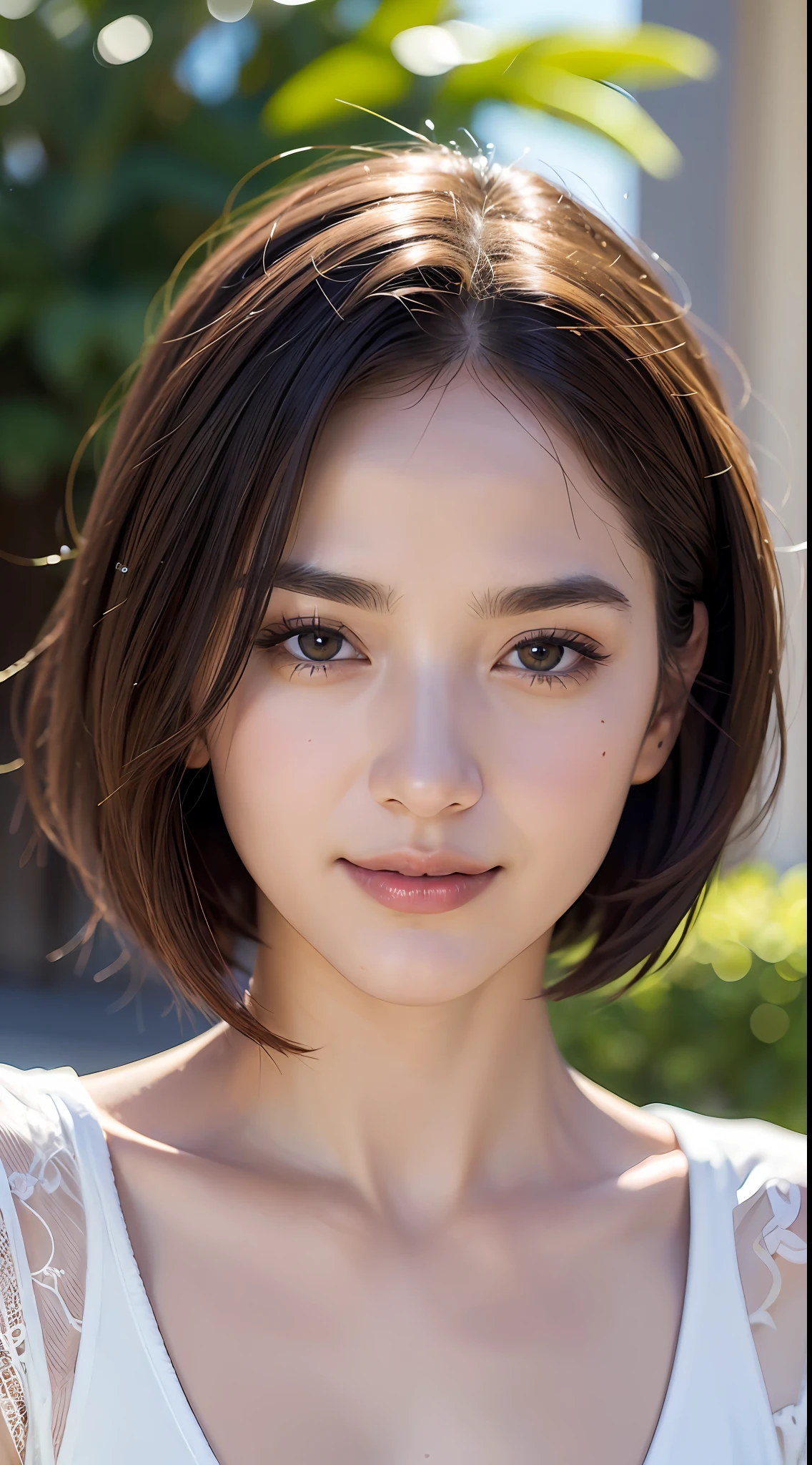 (València:1.5), close up, masterpiece, best quality, raw photo, photorealistic, face, incredibly absurdres, beautiful girl, cute, short bob hair, smile,depth of field, highres, ultra-detailed, finely detail, extremely detailed, extremely detailed eyes and face, sharp pupils, realistic pupils, sharp focus, ccinematic lighting