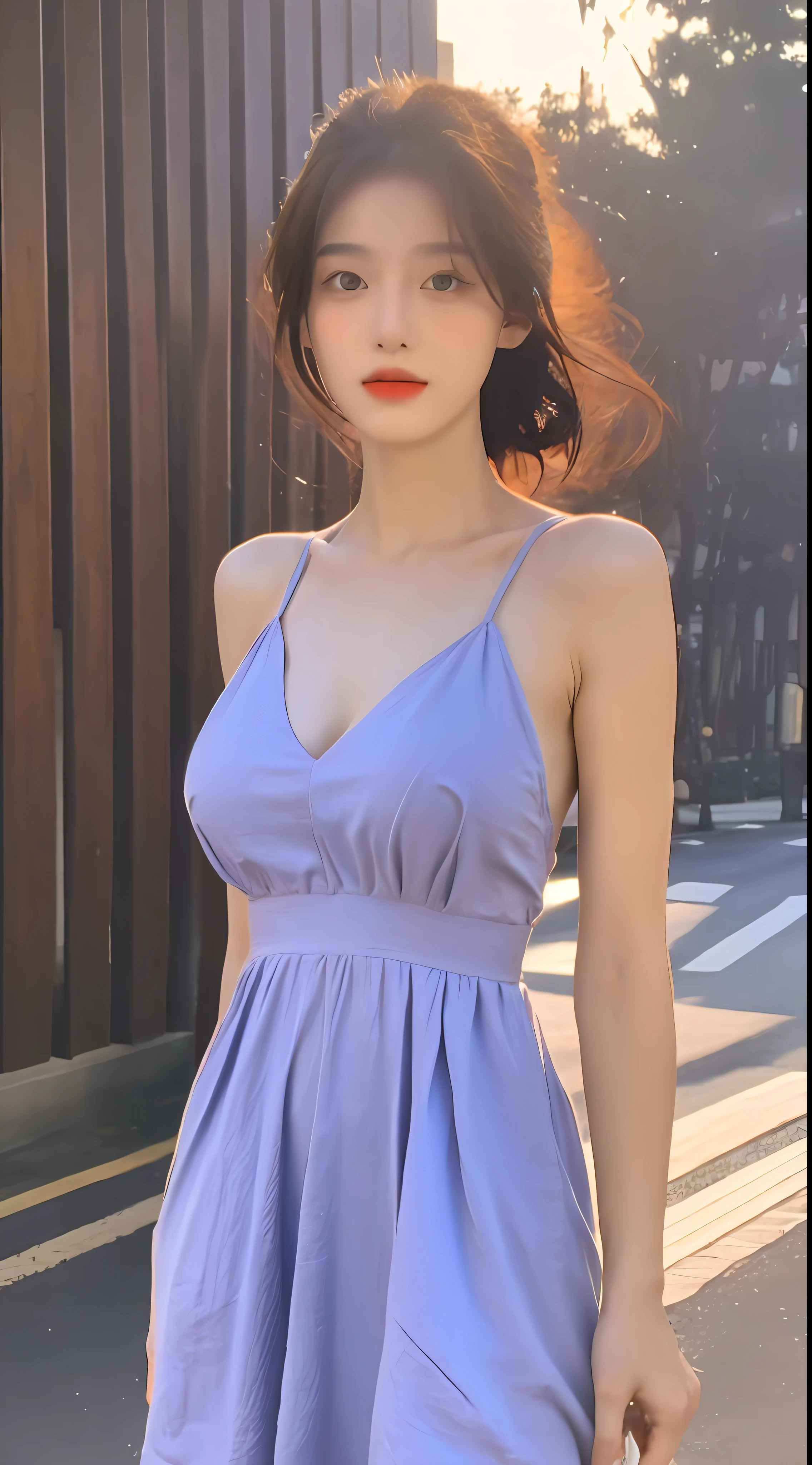 ((Best Quality, 8K, Masterpiece: 1.3)), 1girl, Slim Abs Beauty: 1.3, (Hairstyle Casual, Big Breasts: 1.2), Dress: 1.1, Super Fine Face, Delicate Eyes, Double Eyelids, Home