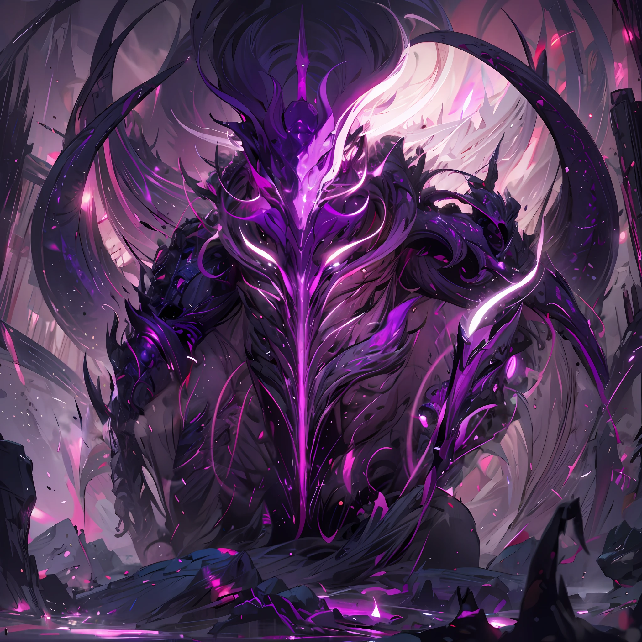 purple light, white body