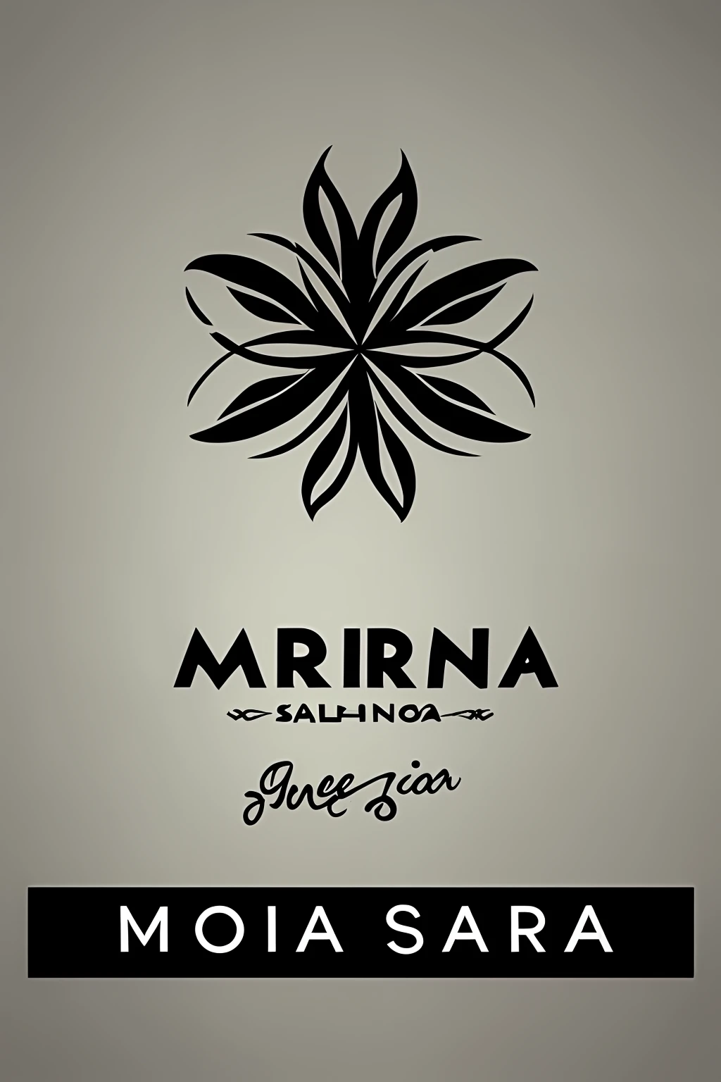 Make a Maria salon logo