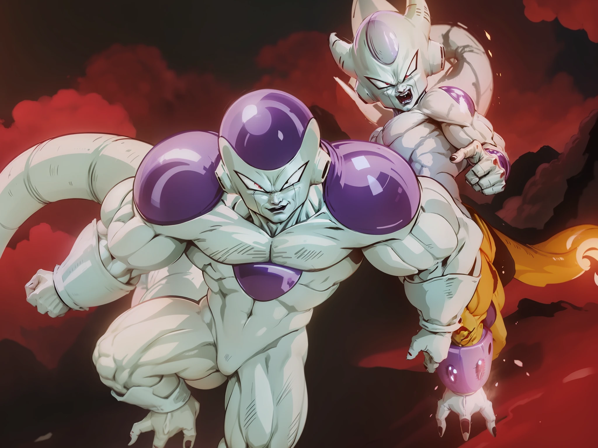 Freeza,Transformed into his final form,Dragon ball Z