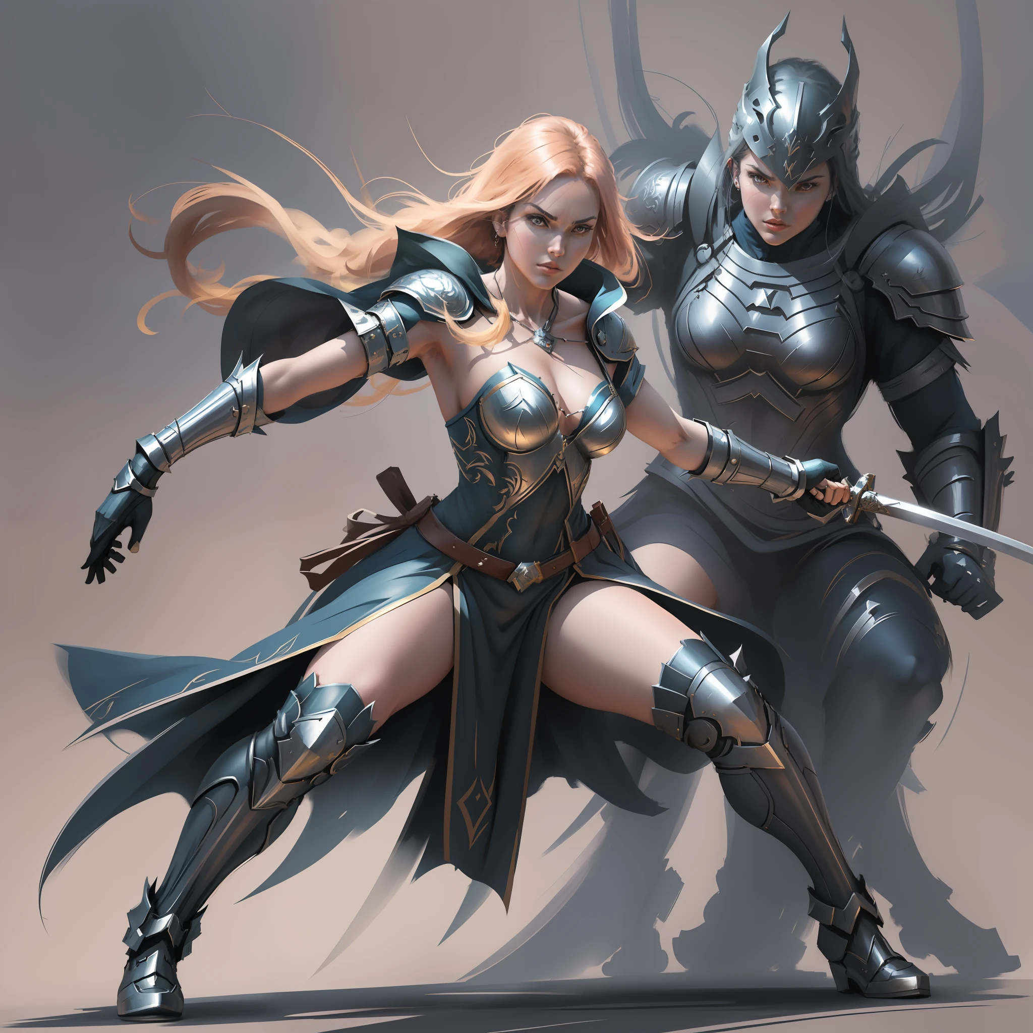 a woman holding a sword in her hand, dynamic pose perspective, dynamic perspective pose, fight pose, realistic dynamic pose, character pose for concept art, fight pose, full body action pose, action pose reference, full body character drawing, full body action concept art, high sketch quality, full body!! Dynamic Action Pose, Pose Reference, Anime Pose