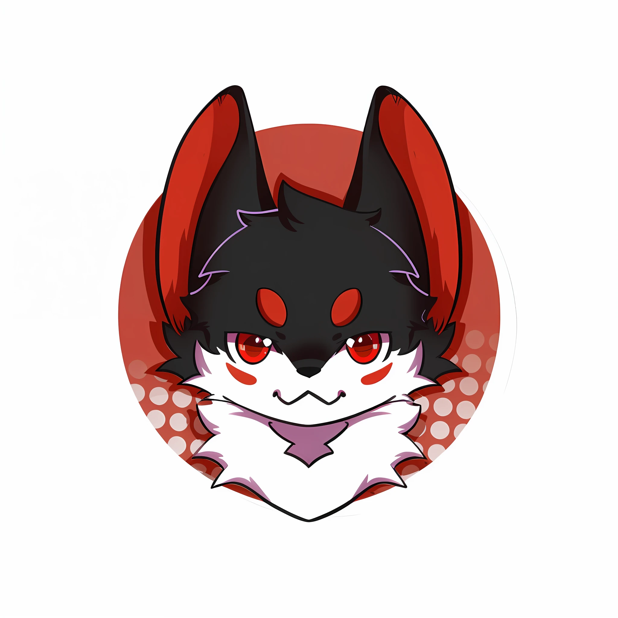 anime style drawing of a cat with red eyes and a red collar, commission on furaffinity, furaffinity commission, furaffinity fursona, furry furaffinity, fursona art, fursona!!!!, gorgeous werefox fursona, fursona commission, fursona furry art commission, ((red)) baggy eyes, furry character portrait, furry fursona