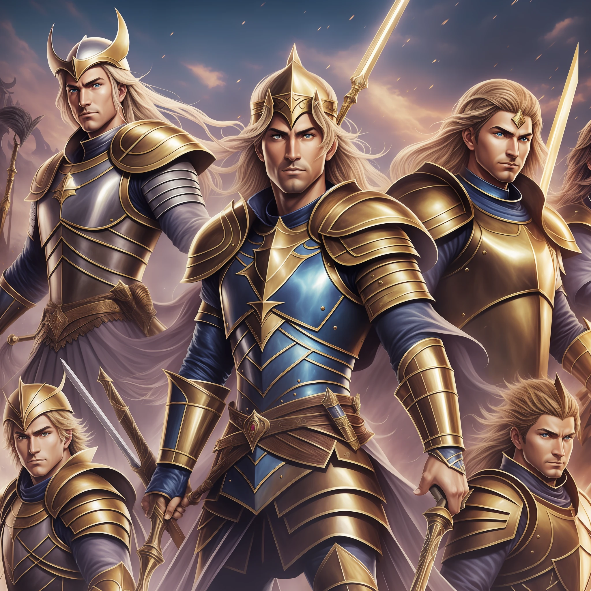 Knights of the zodiac. Photorealist