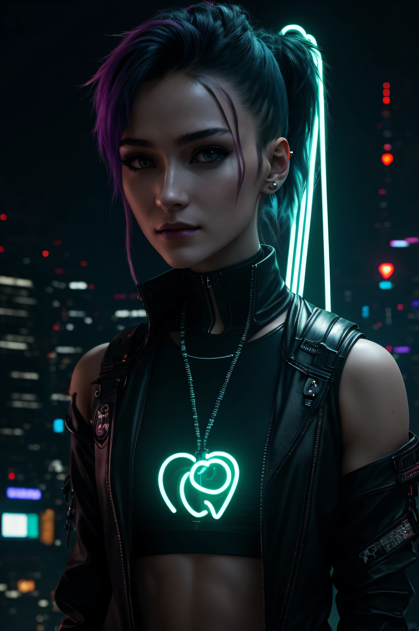 Cyberpunk neon city night| look at a camera| electronic system on head humanoid |cyborg woman| with a visible detailed brain| with a visible detailed heart| muscles cable wires| biopunk| cybernetic| cyberpunk| white marble bust| canon m50| 100mm| sharp focus| smooth| hyperrealism| highly detailed| intricate details| carved by michelangelo