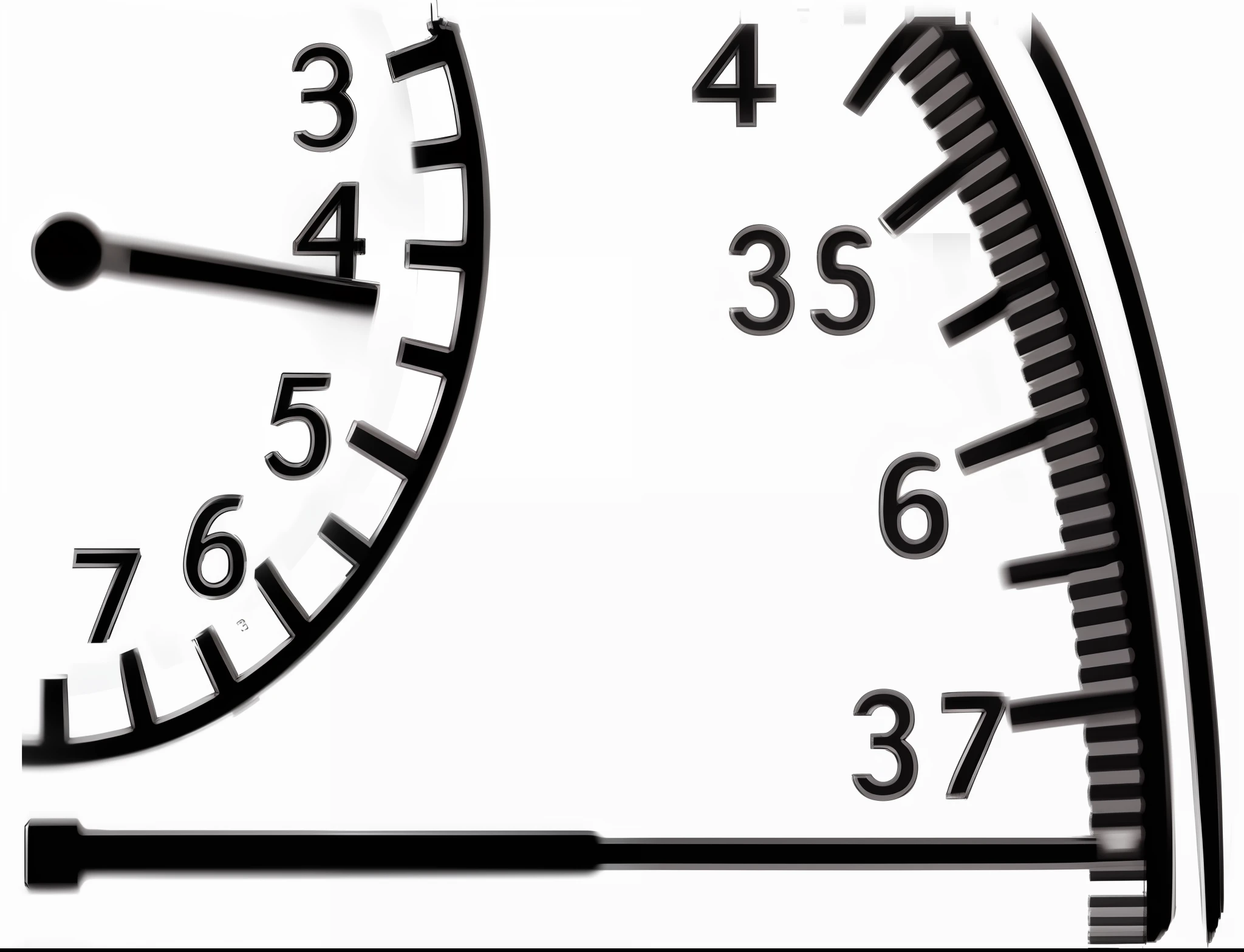 Generate a new picture of the entire stopwatch in the style of this image