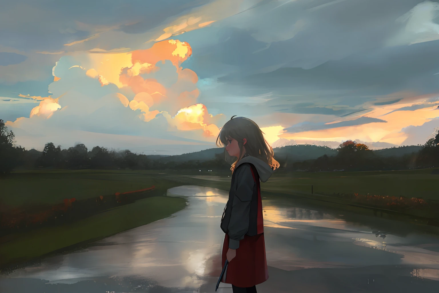Rain clouds thunder