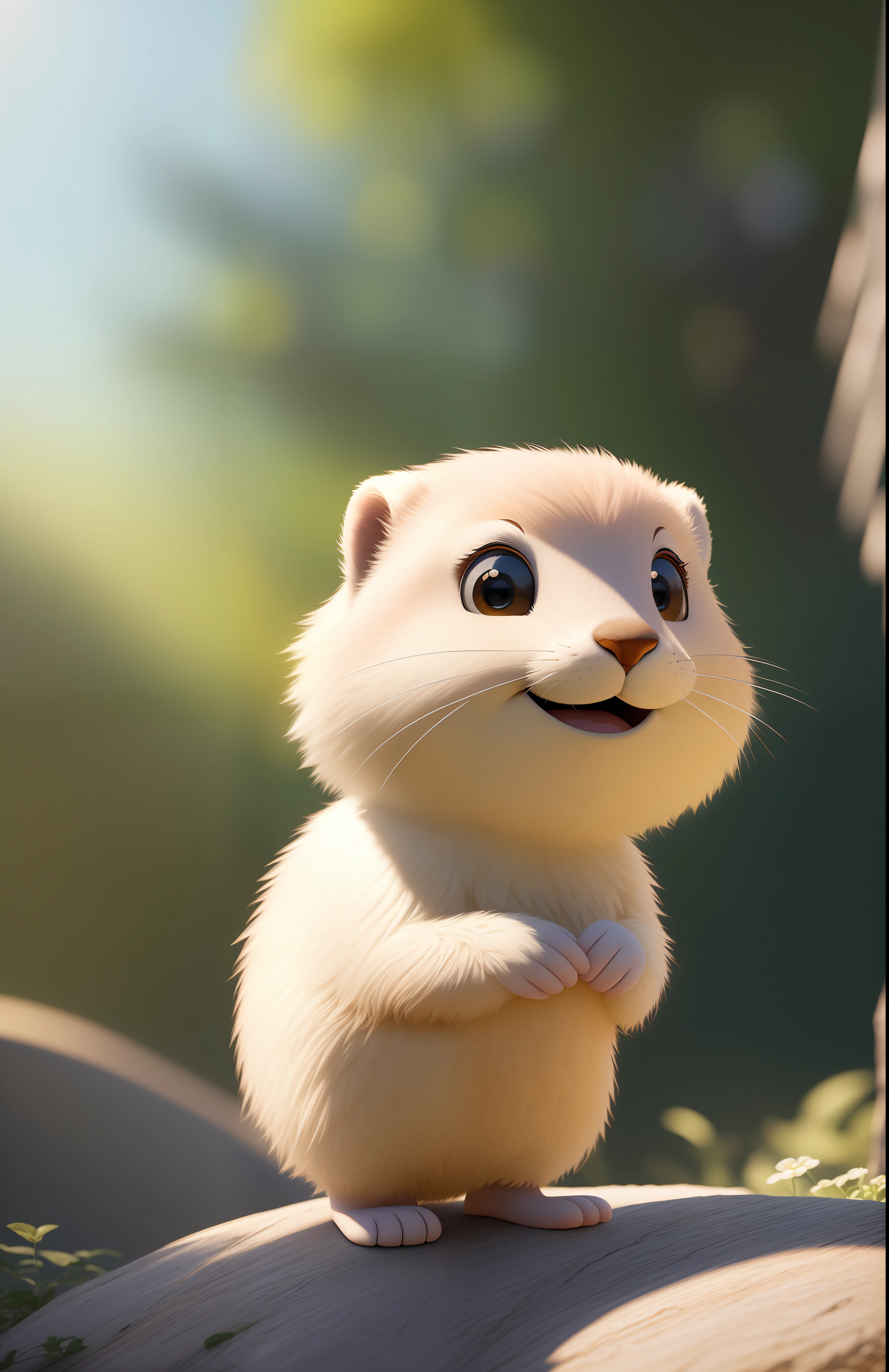 (Masterpiece), (Excellent), (Ultra Fine), (Full Body: 1.2), Super Cute, Baby, Pixar, Pajamas Baby Marmot, Big Bright, Fluffy, Smiling, Delicate, Fairy Tale, Incredibly High Detail, Pixar Style, Bright Color Palette, Natural Light, Simple Background in Solid Colors, Octane Rendering, Trends on Artstation, Gorgeous, Ultra Wide Angle, 8K, HD, Realistic