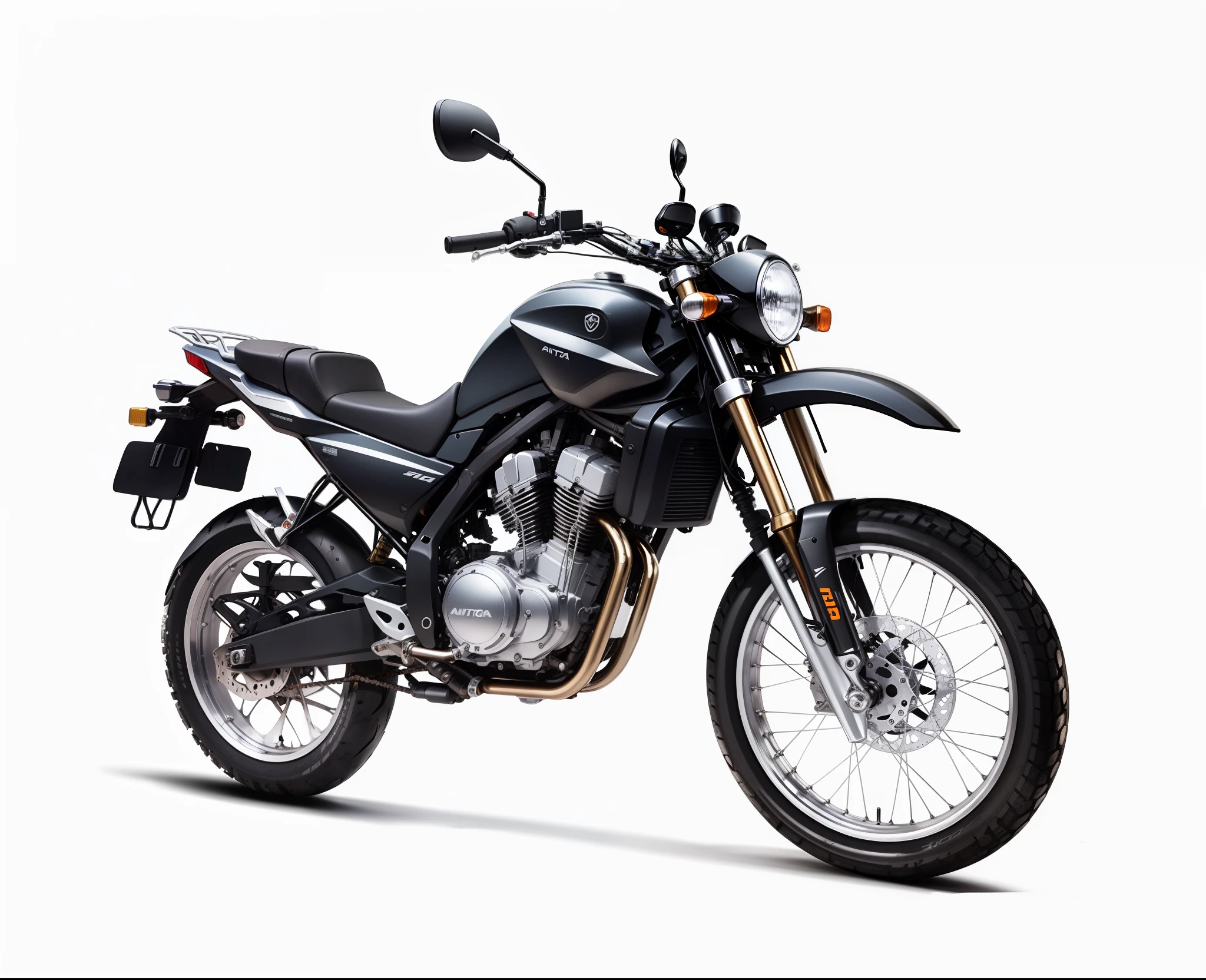 White leather sport bike suspension Auta
