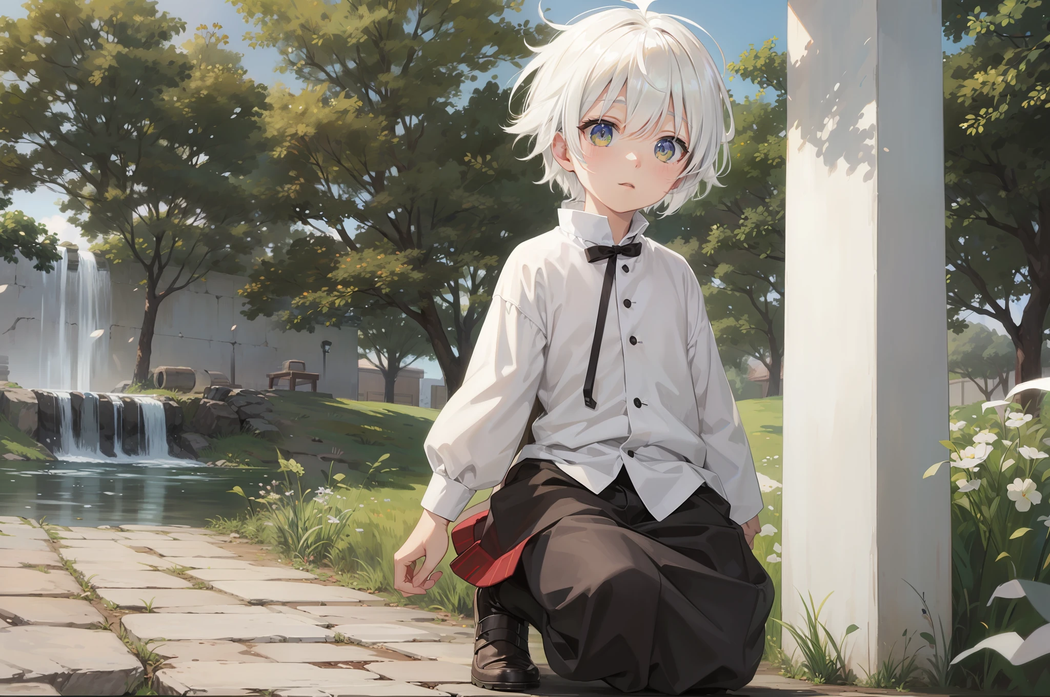 White-haired  Shota