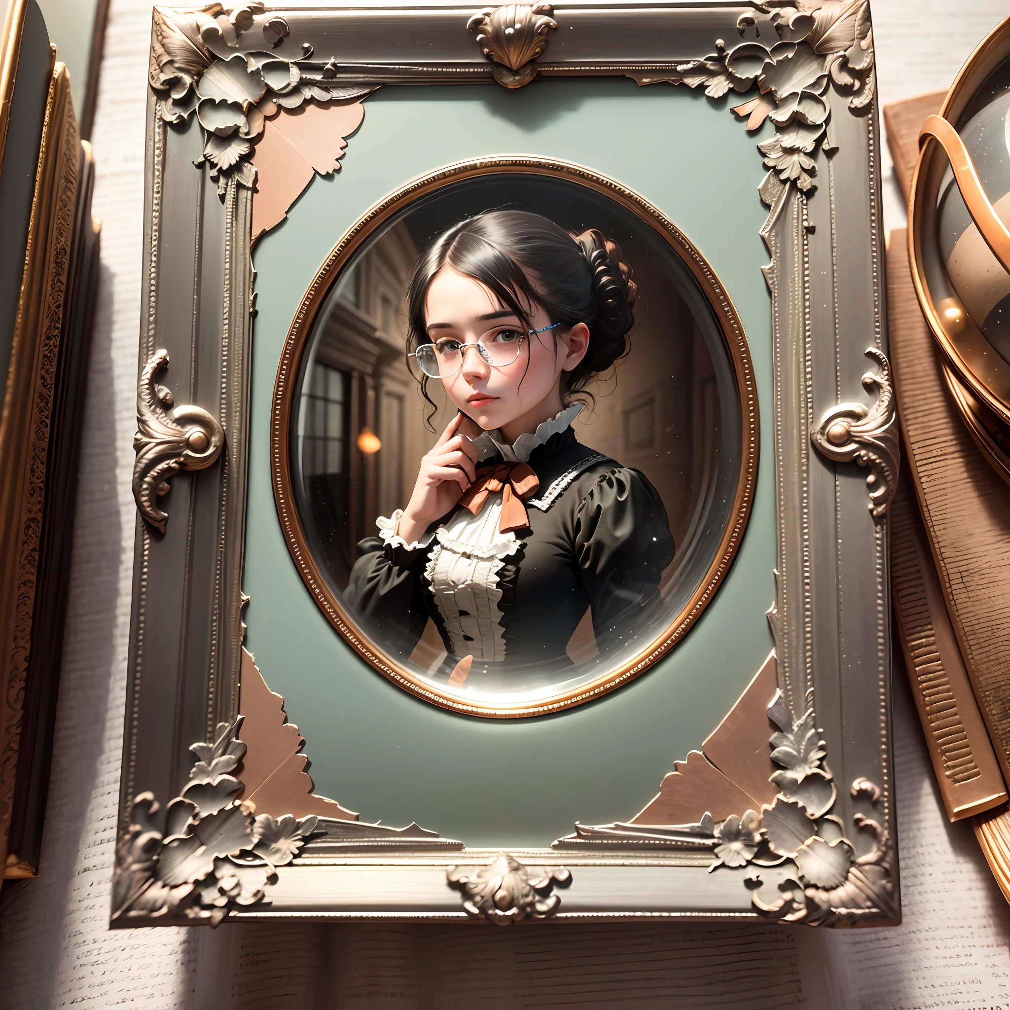 In the late 19th century, photography was undergoing significant developments and becoming more accessible to the general public. One popular photographic process during that time was the daguerreotype, which was invented by Louis Jacques Mandé Daguerre in 1839 . Daguerreotypes were created by exposing a silvered copper plate to light, resulting in a single reversed image with a reflective surface. These images were delicate and often protected with cover-glasses and stored in small leather-bound cases --auto --s2