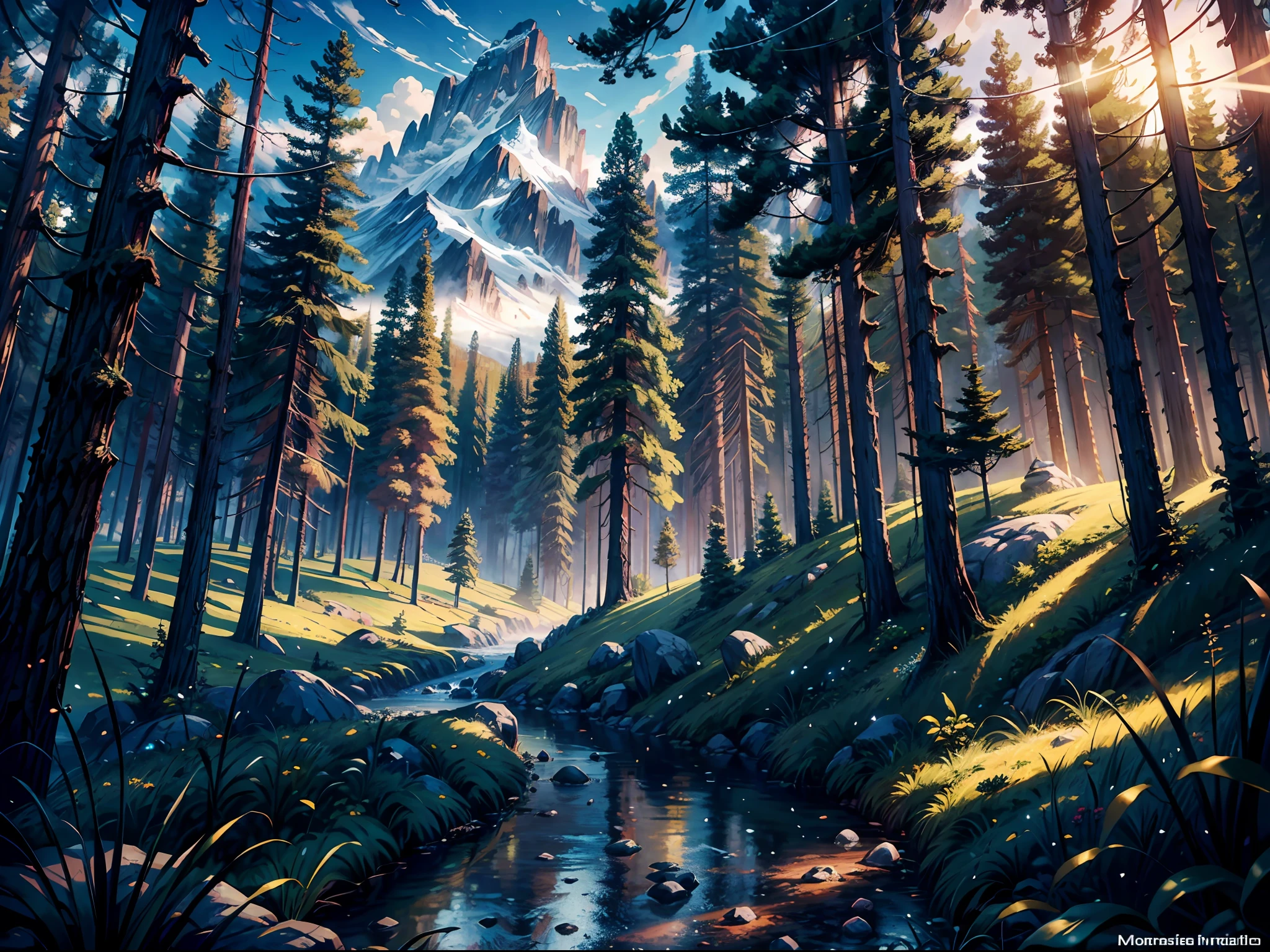 (masterpiece), best quality, ultra-detailed, art for the game world, concept art, dynamic environment, floating, colorful, medium-sized ,high resolution, detailed textures, BREAK (better lighting, better shadow), immersive perspective, mountainous cebarium, forests, trees, 1girlBREAK,Detailed,Realistic,4k highly detailed digital art,octane render, bioluminescent, BREAK 8K resolution concept art, realism,by Mappa studios,masterpiece,best quality,official art,illustration,ligne claire,(cool_color),perfect composition,absurdres, fantasy,focused,rule of thirds