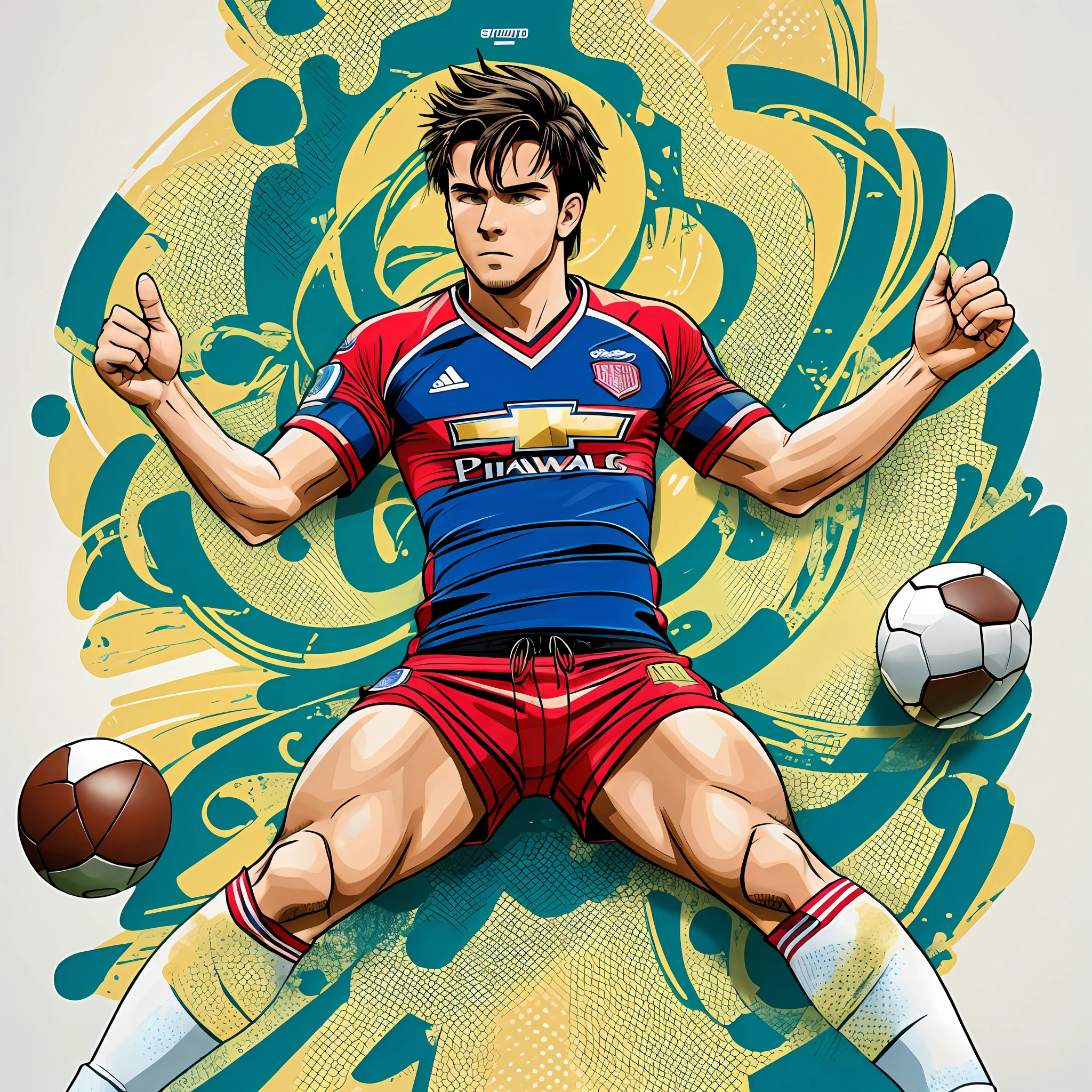Create an image for dissemination of football shirts - take 3 and pay 2 promotion! --auto --s2