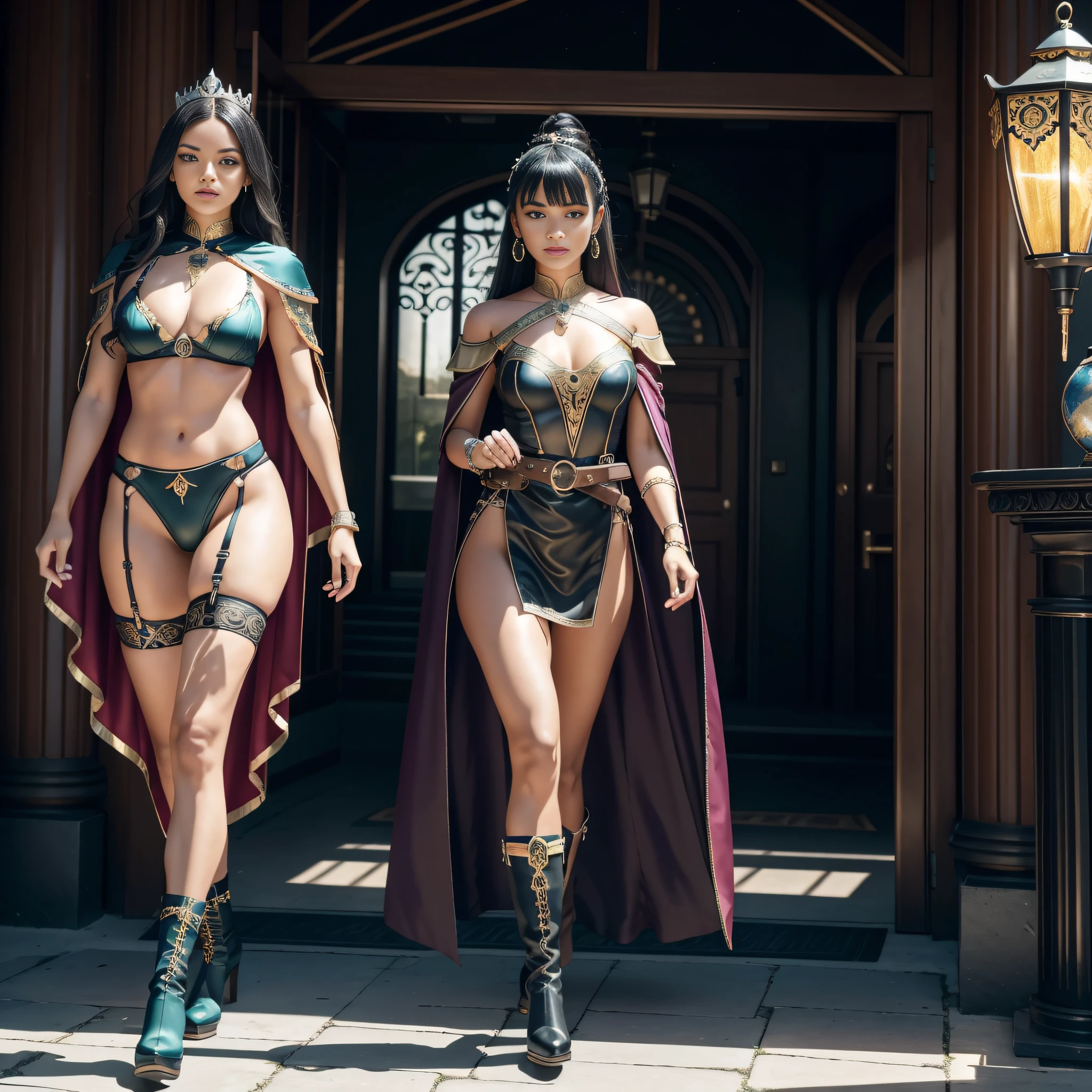 nature "Leaf Falls" Natural Queen Native dazzling Valkyrie-wings key chains "Heavy Metal" fire-follets fairies conceptual safe female glamorous aesthetic walking slow down playing guitar:1.37 Cosplay "Anya Taylor:1.37" "Rihanna:1.37" "Beyoncé:1.37" Aristocratic jacket 38years symmetrical athlete oily hairstyle varied obvious ecstatic opal bangs:1.1 faces:1.3 embarrassed cheekbones effects flush water lazuli between eyes beautiful hair:1.37 eyes black iris pupils turquoise sapphires pearl open mouth teeth smiles floating jacket fixed eccentric cape levitating shoulders-off:1.1 white shirt lace clavicles papillotes corsait:1.3 navy thick leathers various breasts pointed:1.3 satin sideboob felt bikini:1.2 skirt:1.3 matching silks loose swinging spinels navel:1.3 revealing pubis scarlet pubis-hairy obvious underwear:1.2 waist chastity-belt:1.3 silver adorned padlock Gold thighs legs garters bulky stainless steel boots Gothic ornate onyx equirectangular 360 monastery marble ruby background:1.3 DoF mannequins support lantern clothed armor richly decorated:1.2 "Chivalrous" dramatic chrome metallic flat bands fathoms brass fullbodye Lily rune ornate emerald plasma embroidered glyphs Tourmaline wood engravings lava magic invoking incandescent delicate Pets Crystalline familiar robot Mecha (EOS R6 135mm 1/1250s f/2.8 ISO400) Mech Mechanized adaptable volumetric luminescence saturated:1.3 ultra:1. 4 Pro-Photorealists Optimal Qualities Precise Details:1.3 DSLRs Enhanced Graduated 3DCG Resolutions Octanes Rendered UHD XT3 16K DSLR HDR UnrealEngine5 deep analog real shadows:1.3 outdoor:1.37 vikingtree CGSCOSITY masterpiece:1.37 "Bruce Weber girls" multi magic raw:1.37 nsfw:1.37 etc.