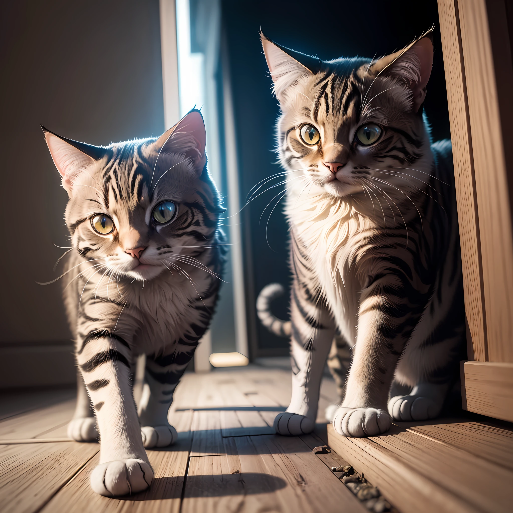 At night, there was almost no light and a first-person view saw a cat biting my toe, using a Nikon D850 camera, 8K, Ultra-HD, Super-Resolution.