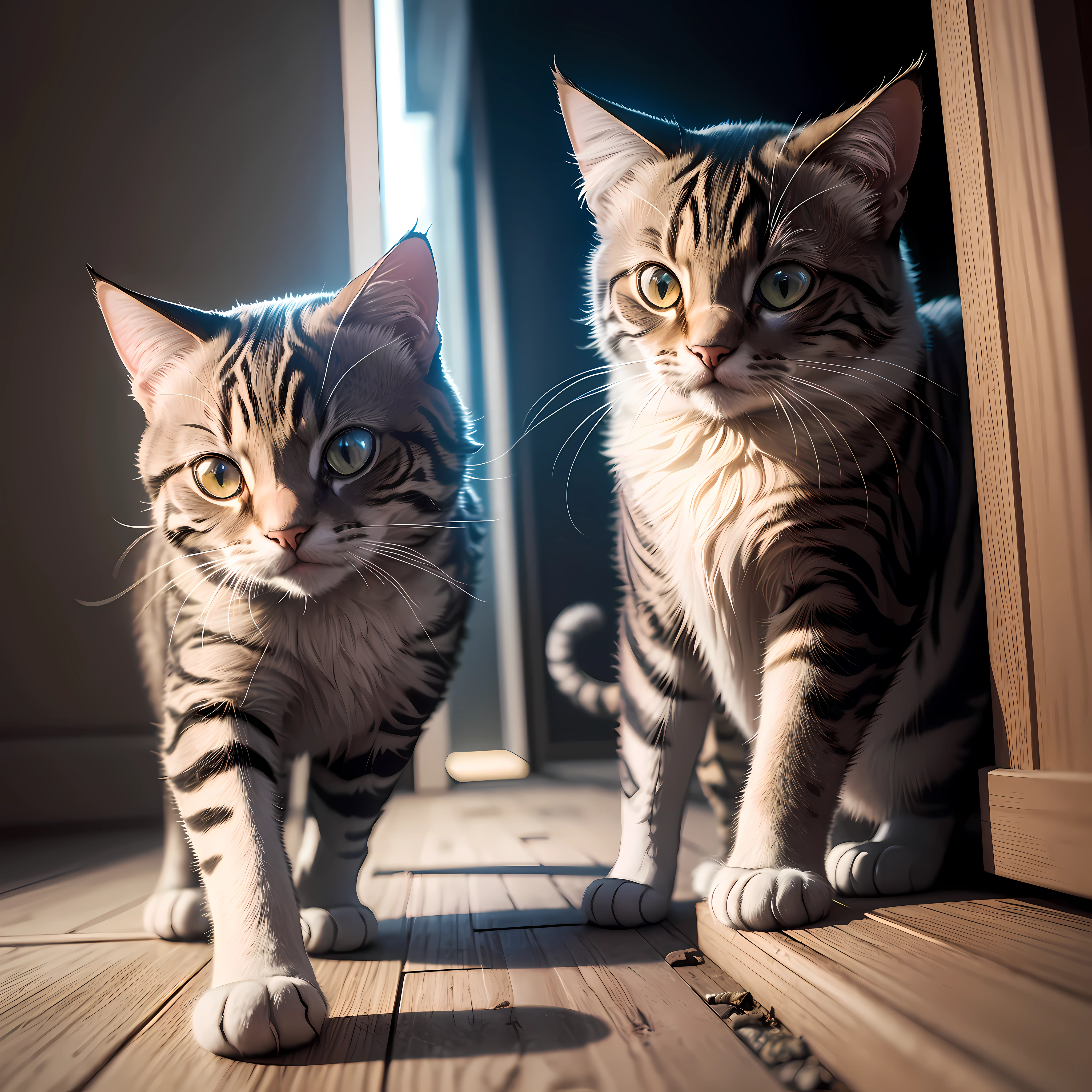 At night, there was almost no light and a first-person view saw a cat biting my toe, using a Nikon D850 camera, 8K, Ultra-HD, Super-Resolution.