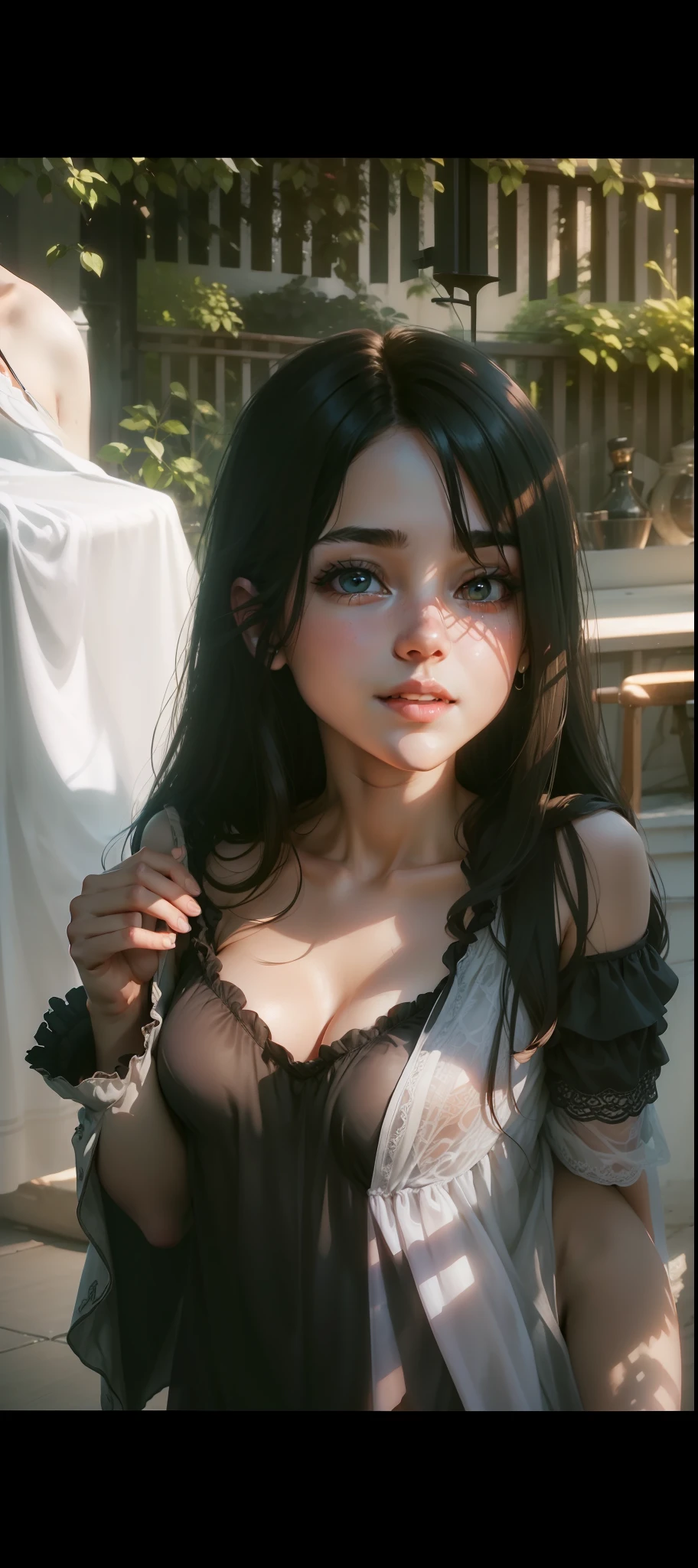 ((1 girl)), (nsfw:1.2), open,,shoulders exposed,crisp breasts exposed, clothes open, hand held clothes, torn open, chest tip exposed, (very detailed CG Unity 8k wallpaper), (masterpiece), (best quality), (super detailed), (best illustration), (best shadow), (realistic), (PureErosFace_V1:0.5), lens flare, (depth of field), (natural lighting), ultra-high resolution, (eye detail), charming smile , (brunet) , (((transparent nightdress))), (exposed chest), 18 years old,