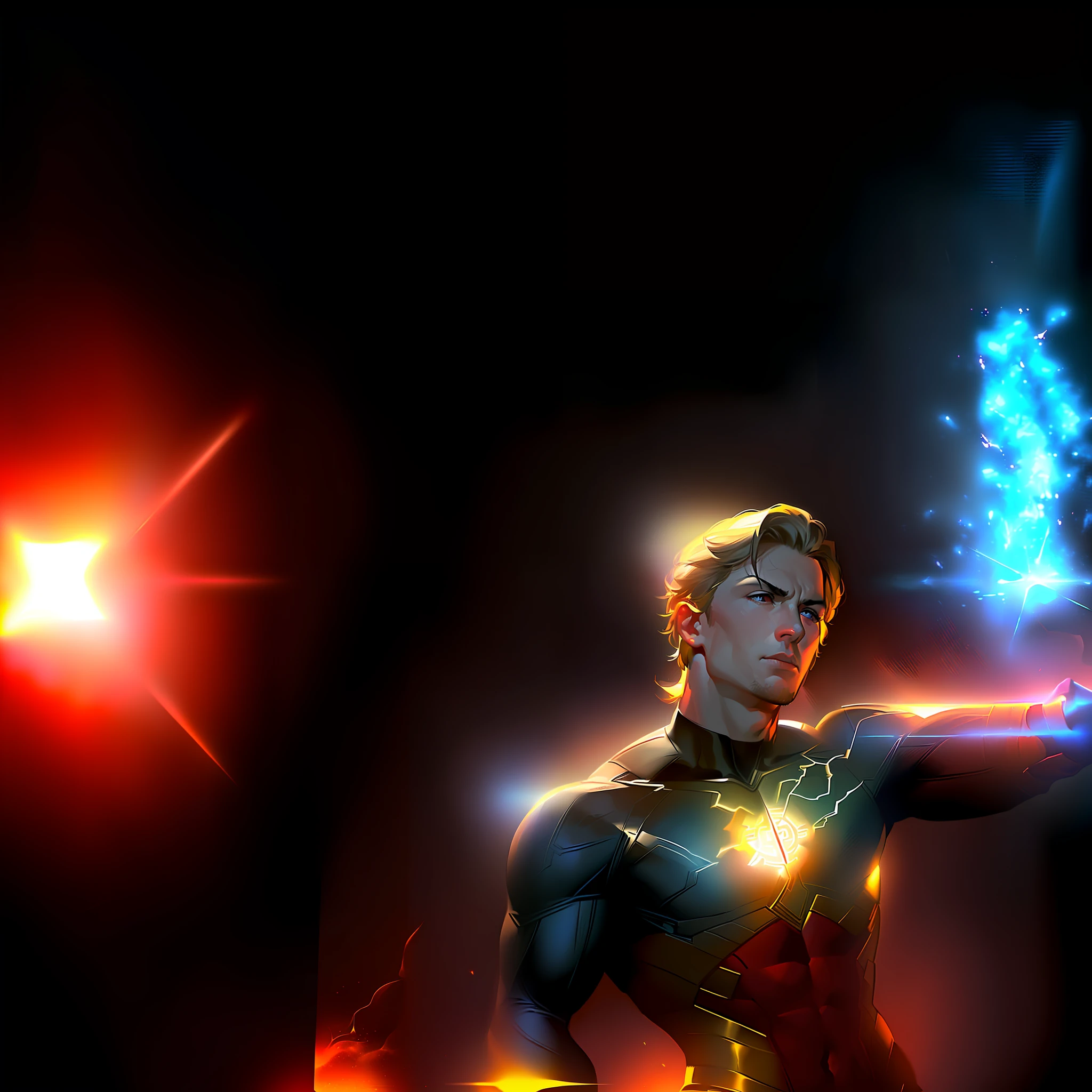 There is a 25 year old man holding a bright flame over him, HQ 4K phone wallpaper, 4K HQ wallpaper, amazing Avengers, no text, 4K wallpaper, 4K wallpaper, Medium Close-Up (MCU), fan art, 4K wallpaper, 4K wallpaper, HD wallpaper, Quicksilver, Thor, Stony,