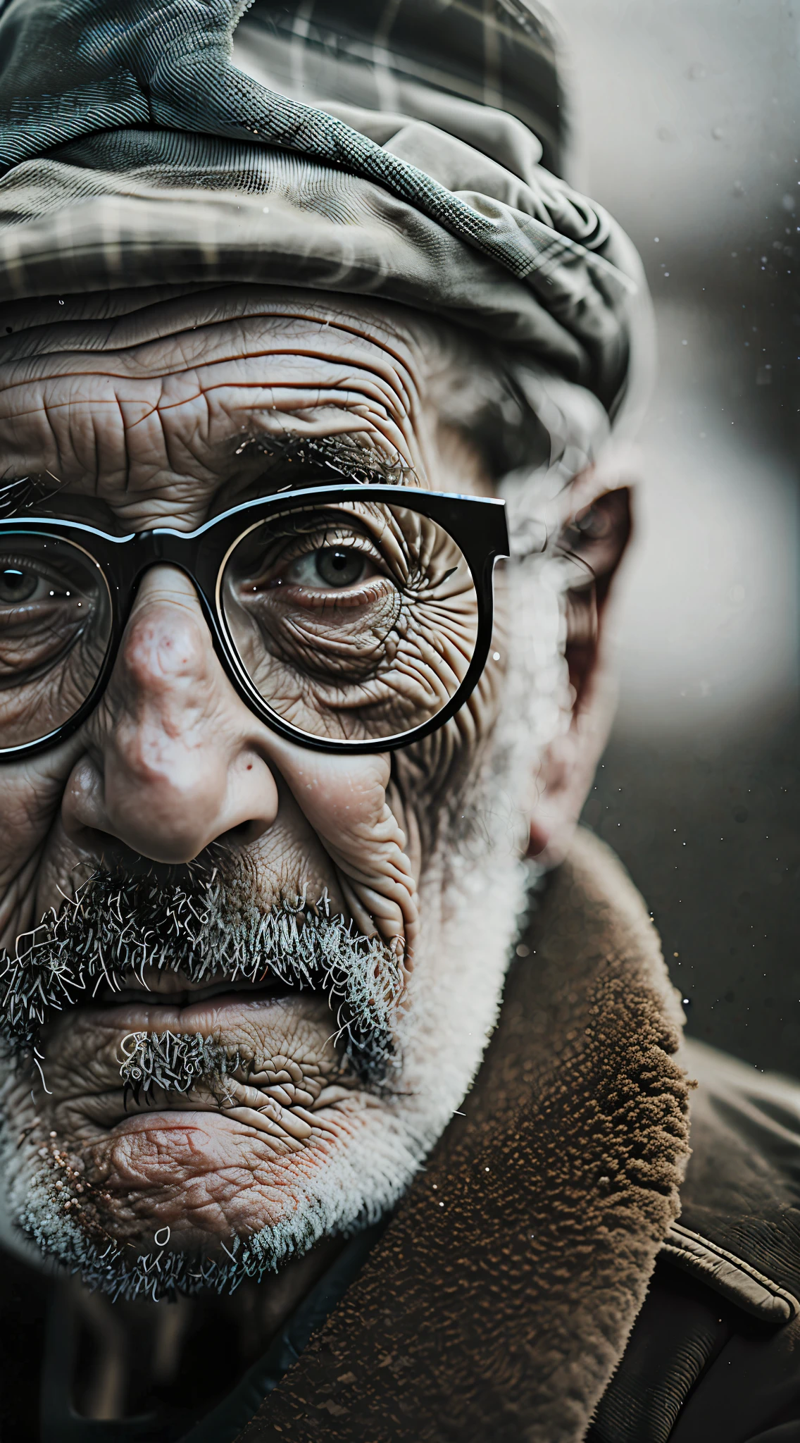 scary looking man alive, the look of an old person,arafed man in a hat and glasses holding a piece of meat RAW IN HAND, portrait photo of an old man, by Matthias Weischer, portrait of old man, ultra detailed portrait, close-up shot portrait, alessio albi, by Tobias Stimmer, close-up portrait photo, unsplash contest winning photo, by Jakob Gauermann, by Jesper Knudsen