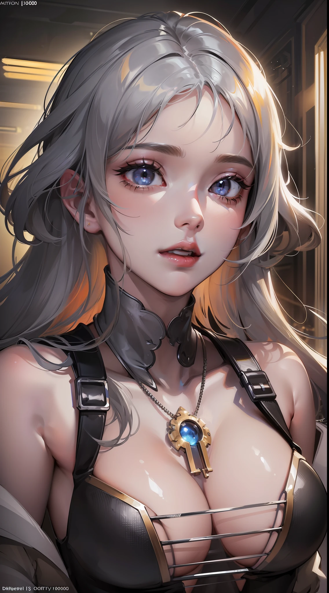 ultra highly detailed 1200k An image of a humble and happy 20 year old woman in tattered work clothes and a blotchy face and tousled hair, hyper realistic fantasy photography is all the rage on artstation, clear focus, studio photography, WLOP and Silver Ai Art, stunning masterpiece, fantasy art, fantasy visual key, fantasy photography, sunbeams, cinematic lighting, beautiful, 101K ultra detailed resolution, 3D shading, Unreal Engine 5, sf, trending on artstation, focus sharp, studio shot, intricate detail, highly detailed, by greg rutkowski